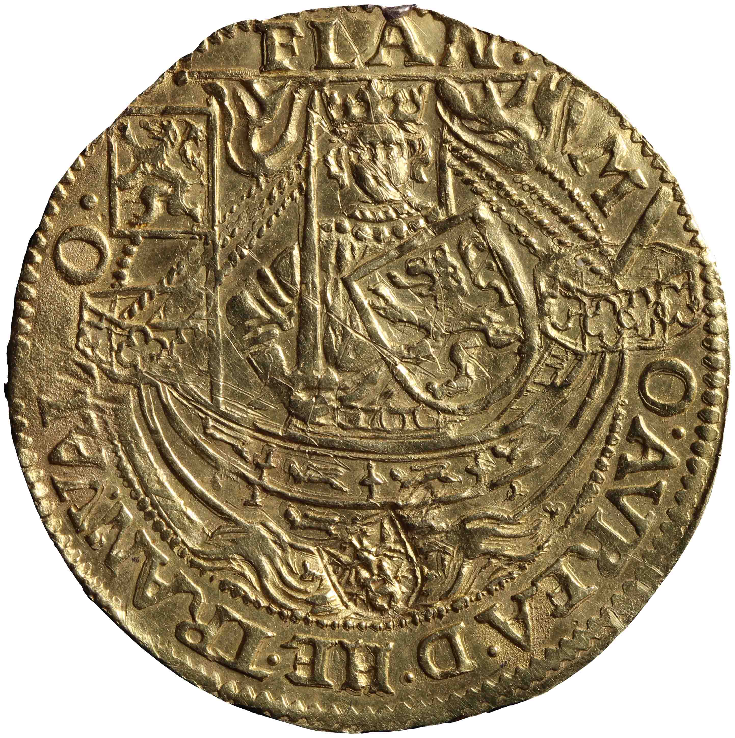 Image of the obverse. nobel op Vlaamse voet. Inventory number:1919-0055