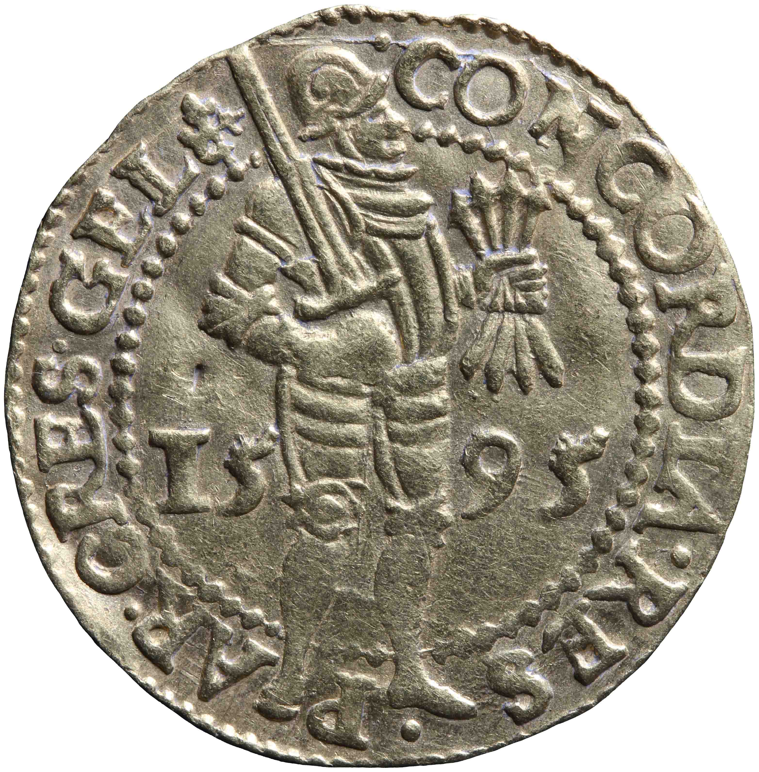 Afbeelding van de voorzijde. gouden dukaat. Inventarisnummer:1931-0313
