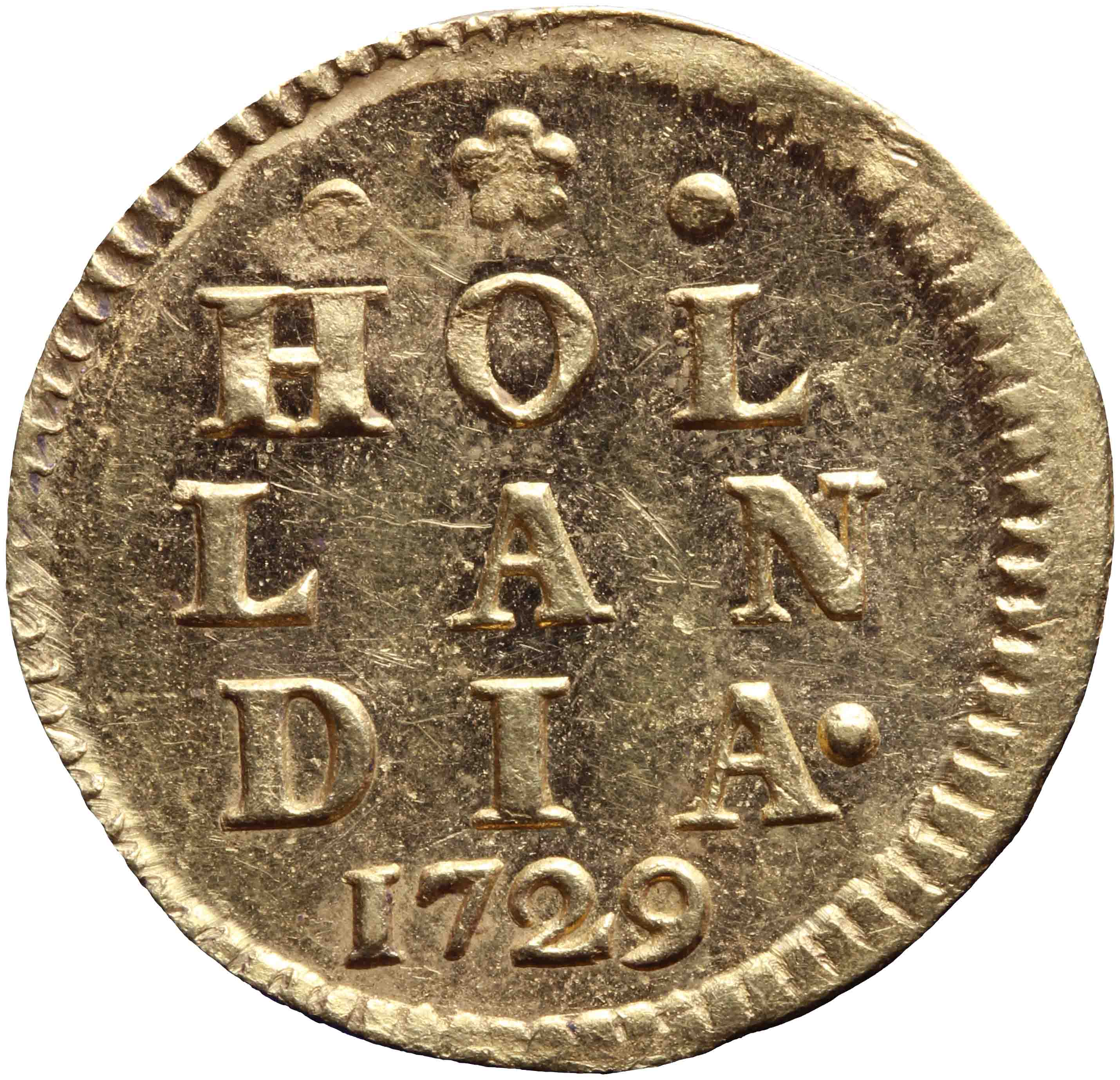 Afbeelding van de keerzijde. dubbele wapenstuiver. Inventarisnummer:1932-0158