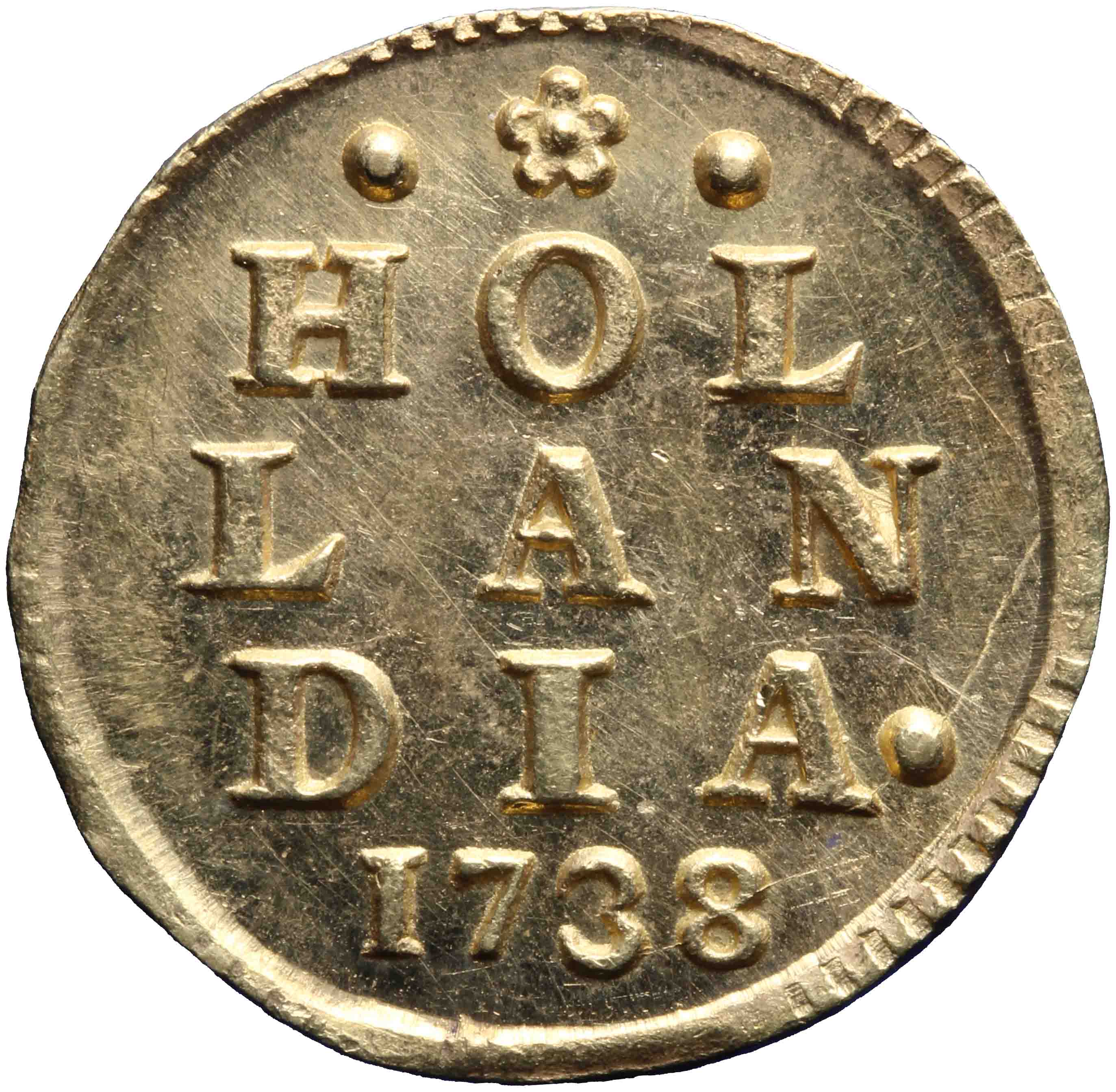 Afbeelding van de keerzijde. dubbele wapenstuiver. Inventarisnummer:1932-0160