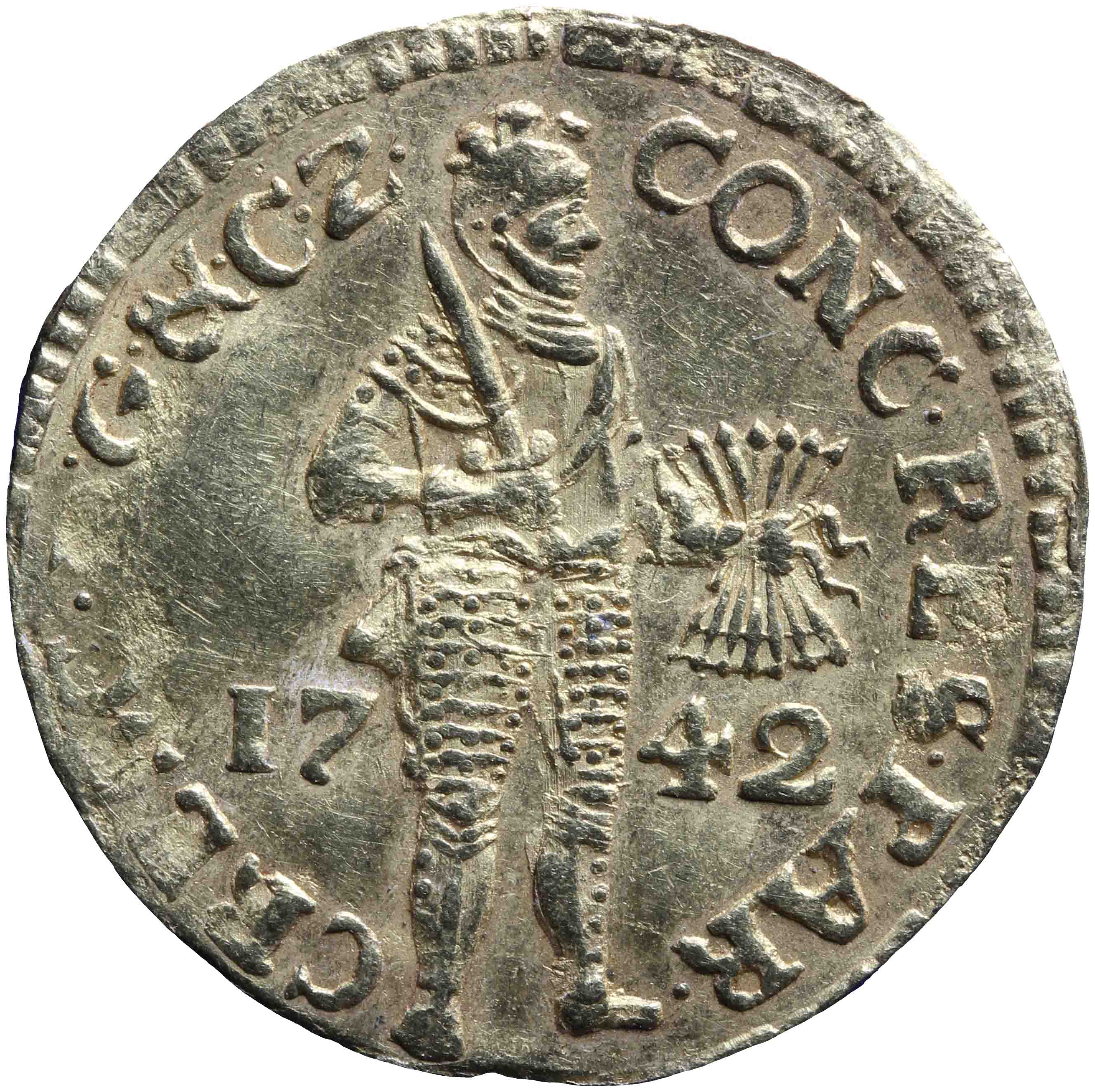 Image of the obverse. gouden dukaat. Inventory number:1950-0046