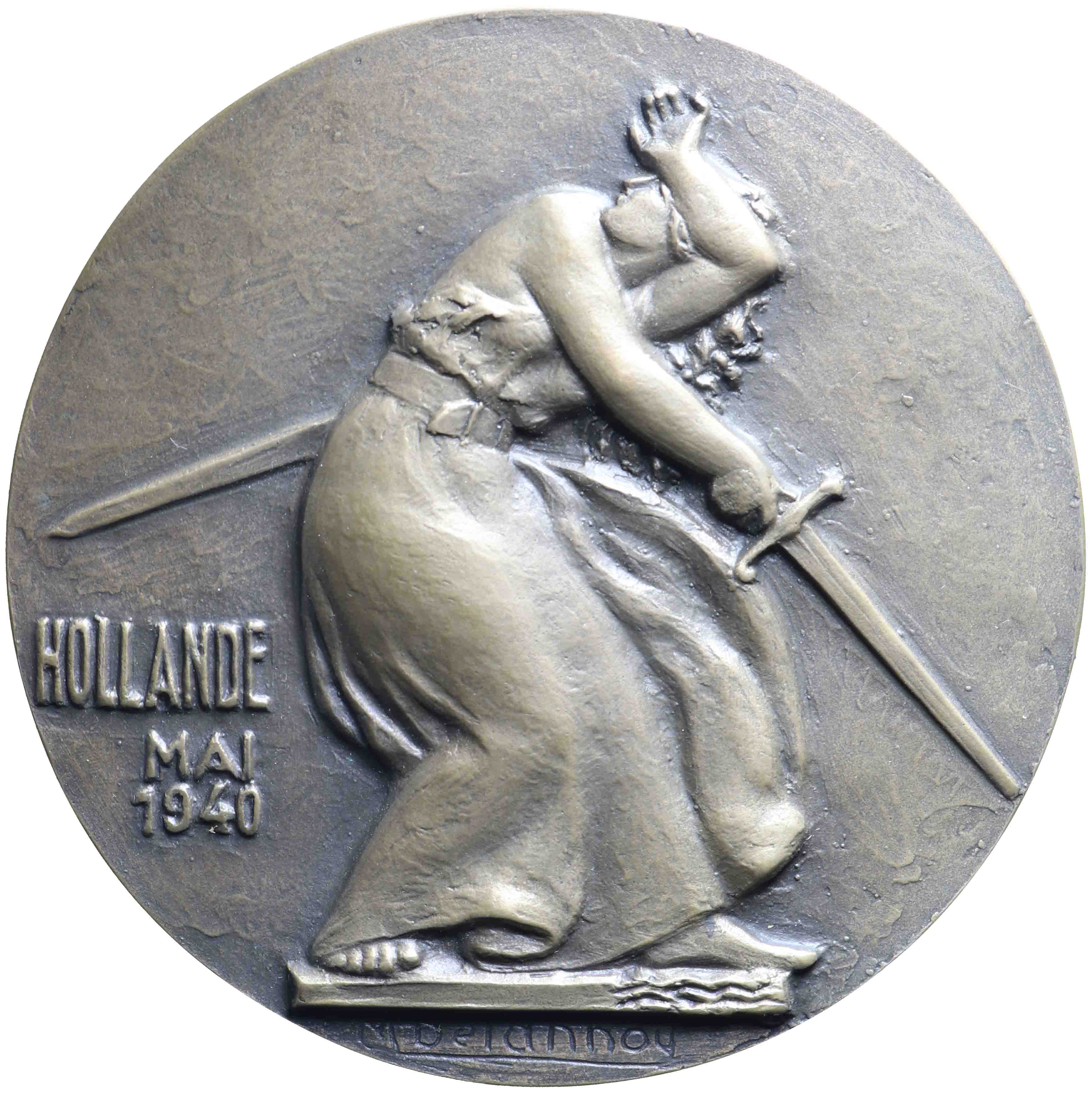 Afbeelding van de voorzijde. "Hollande mai 1940". Inventarisnummer:1950-0289