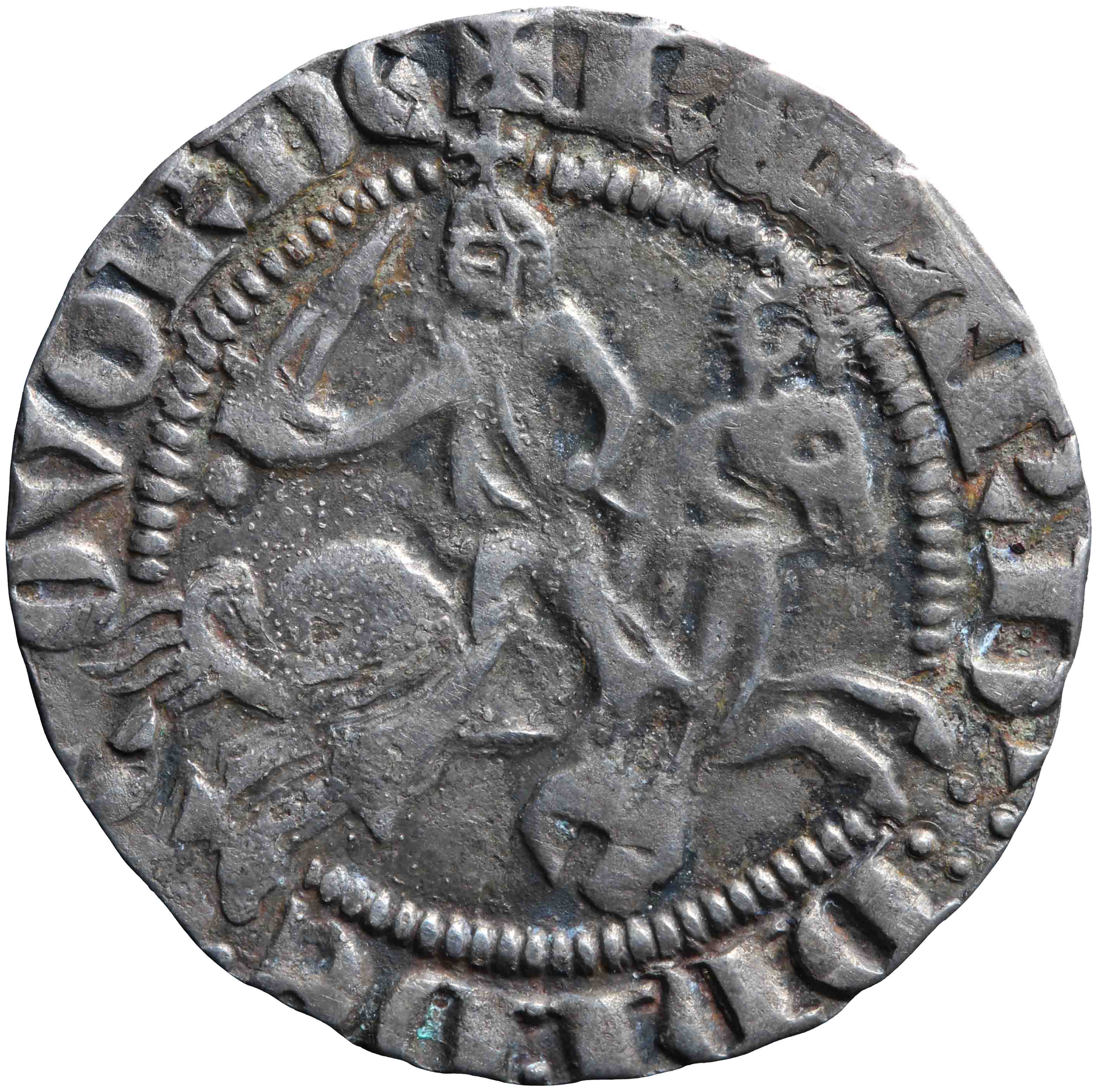 Afbeelding van de voorzijde. korte ruitergroot. Inventarisnummer:1951-0138