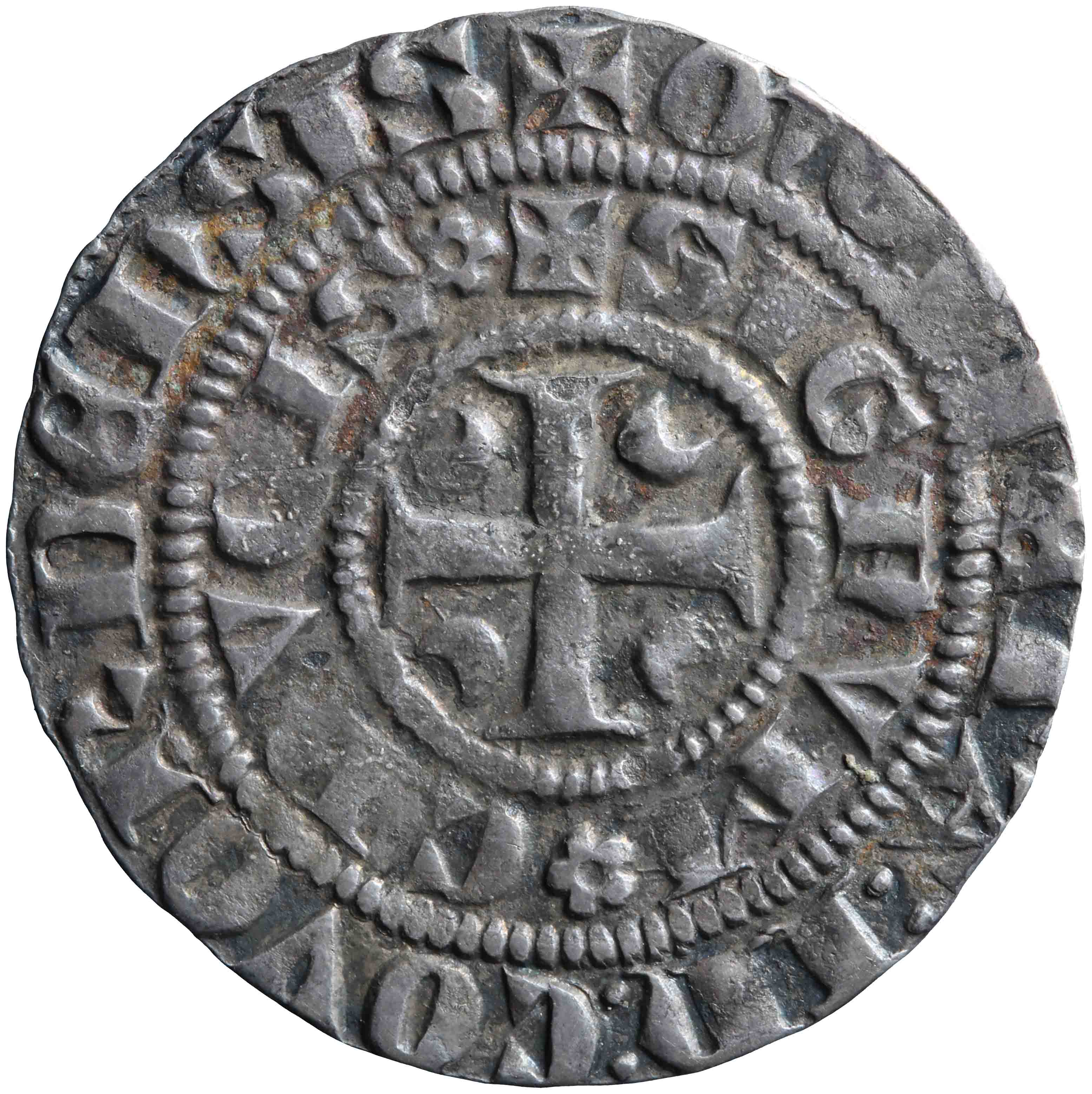 Afbeelding van de keerzijde. korte ruitergroot. Inventarisnummer:1951-0138
