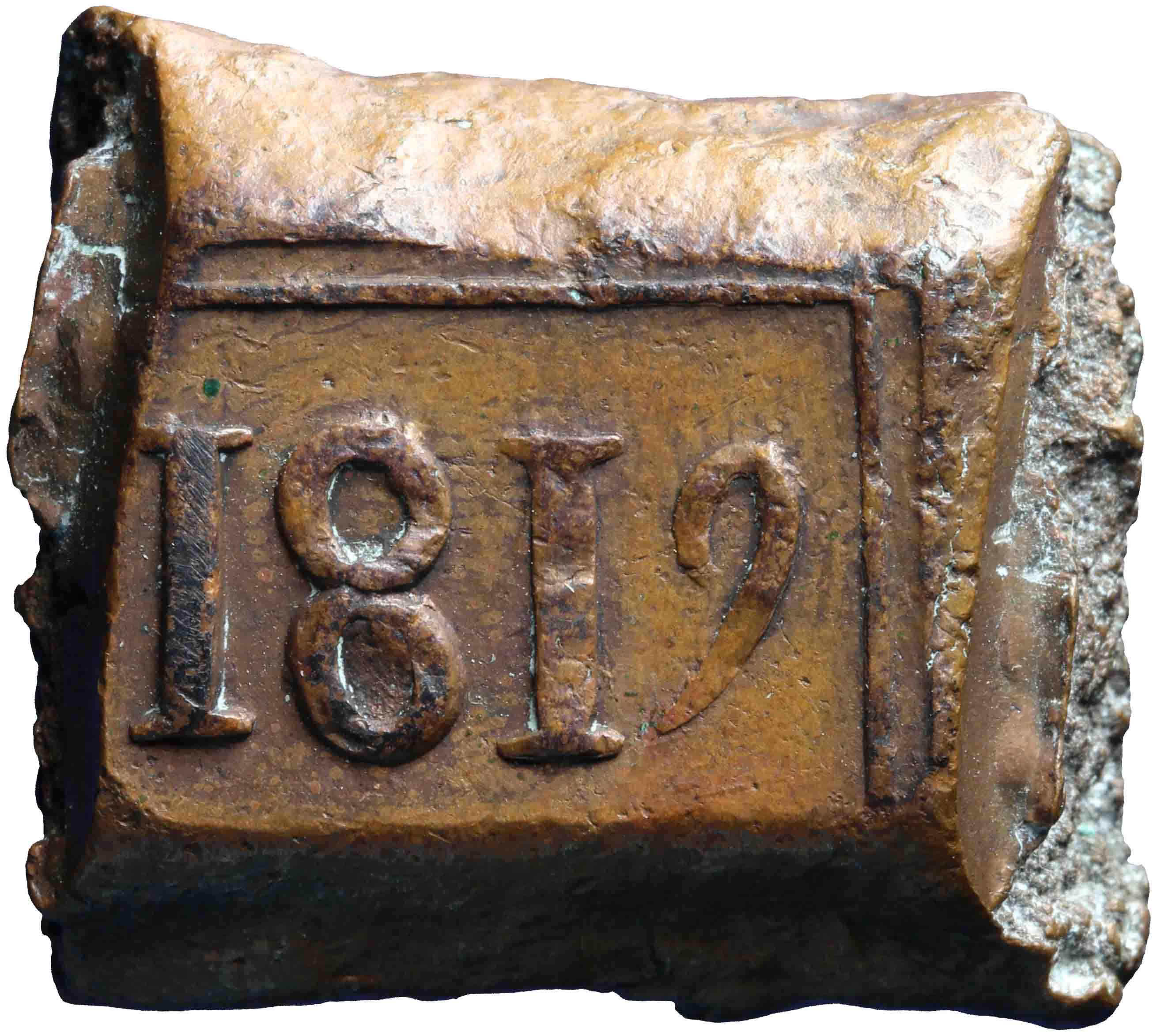 Image of the reverse. twee stuiver ; bonk. Inventory number:1951-0207