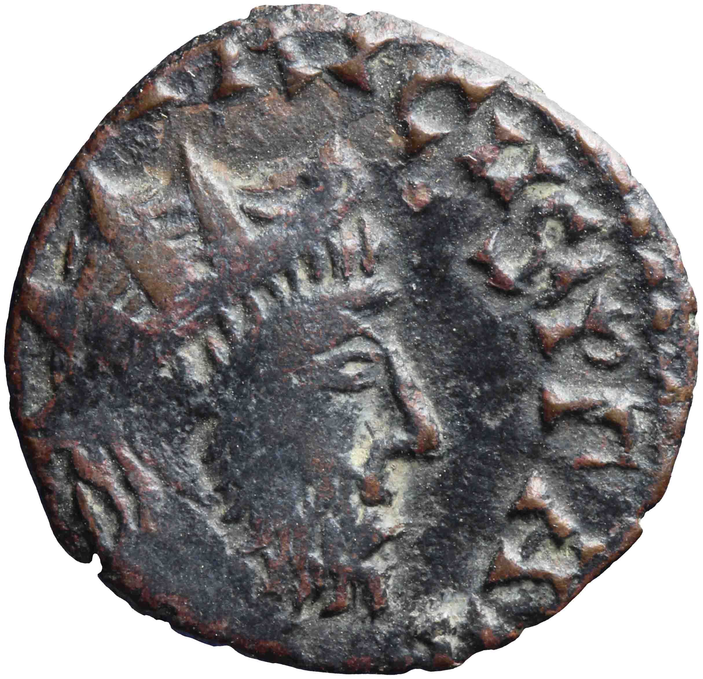 Afbeelding van de voorzijde. antoninianus. Inventarisnummer:1951-0263