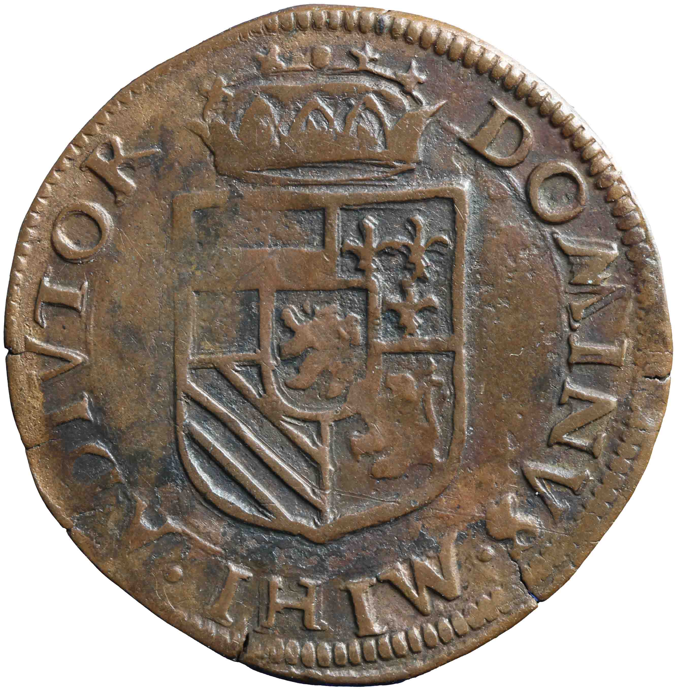 Afbeelding van de keerzijde. oord. Inventarisnummer:1952-0001