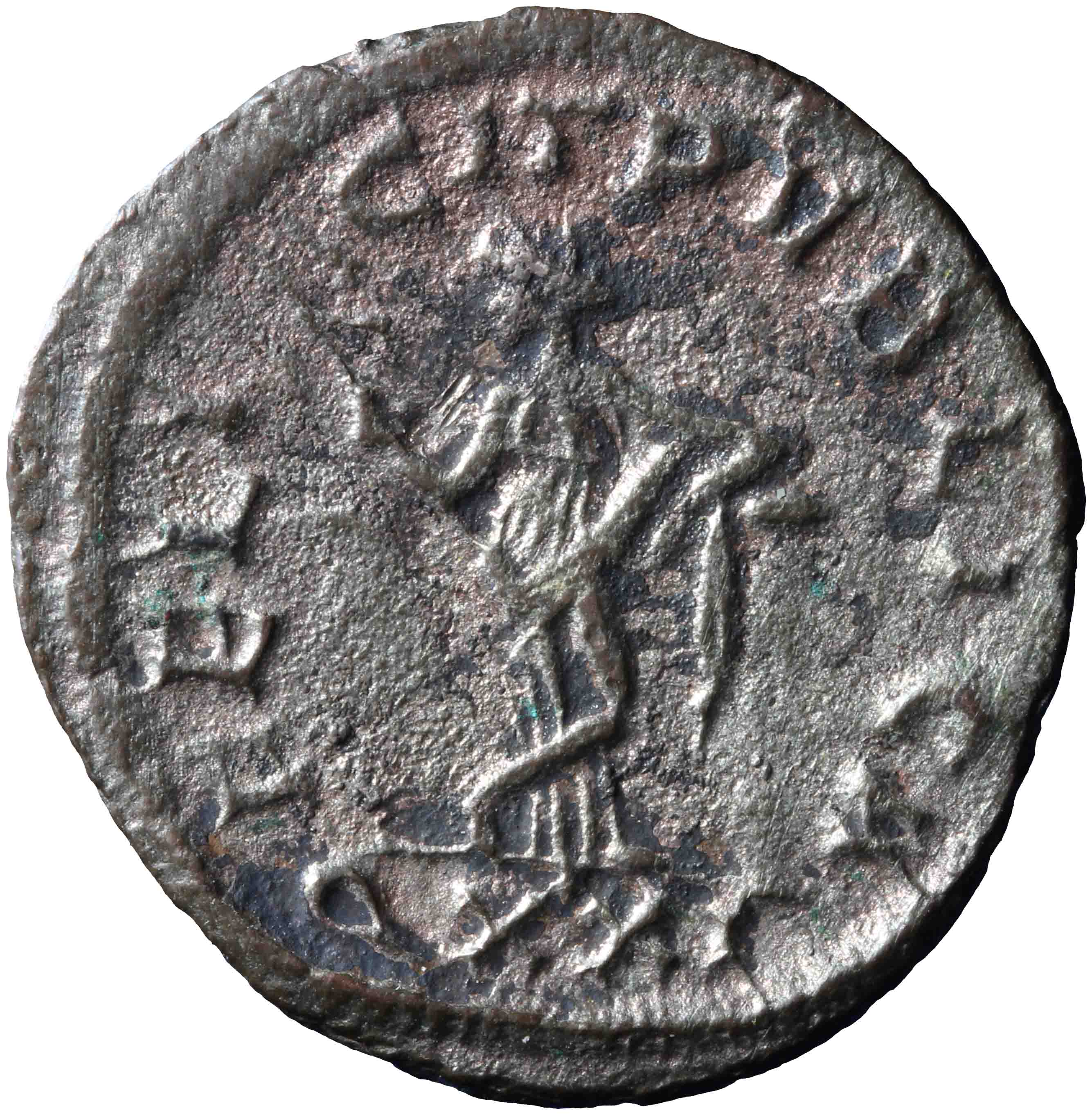 Afbeelding van de keerzijde. antoninianus. Inventarisnummer:1953-0095