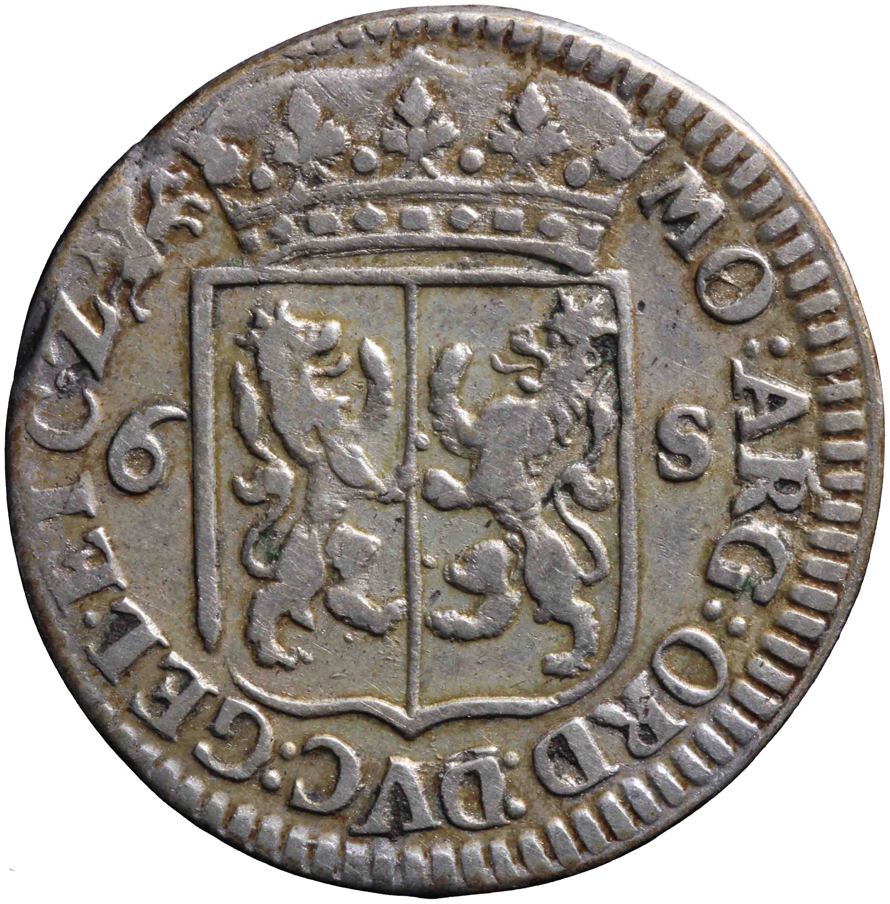 Afbeelding van de voorzijde. scheepjesschelling. Inventarisnummer:1957-0093