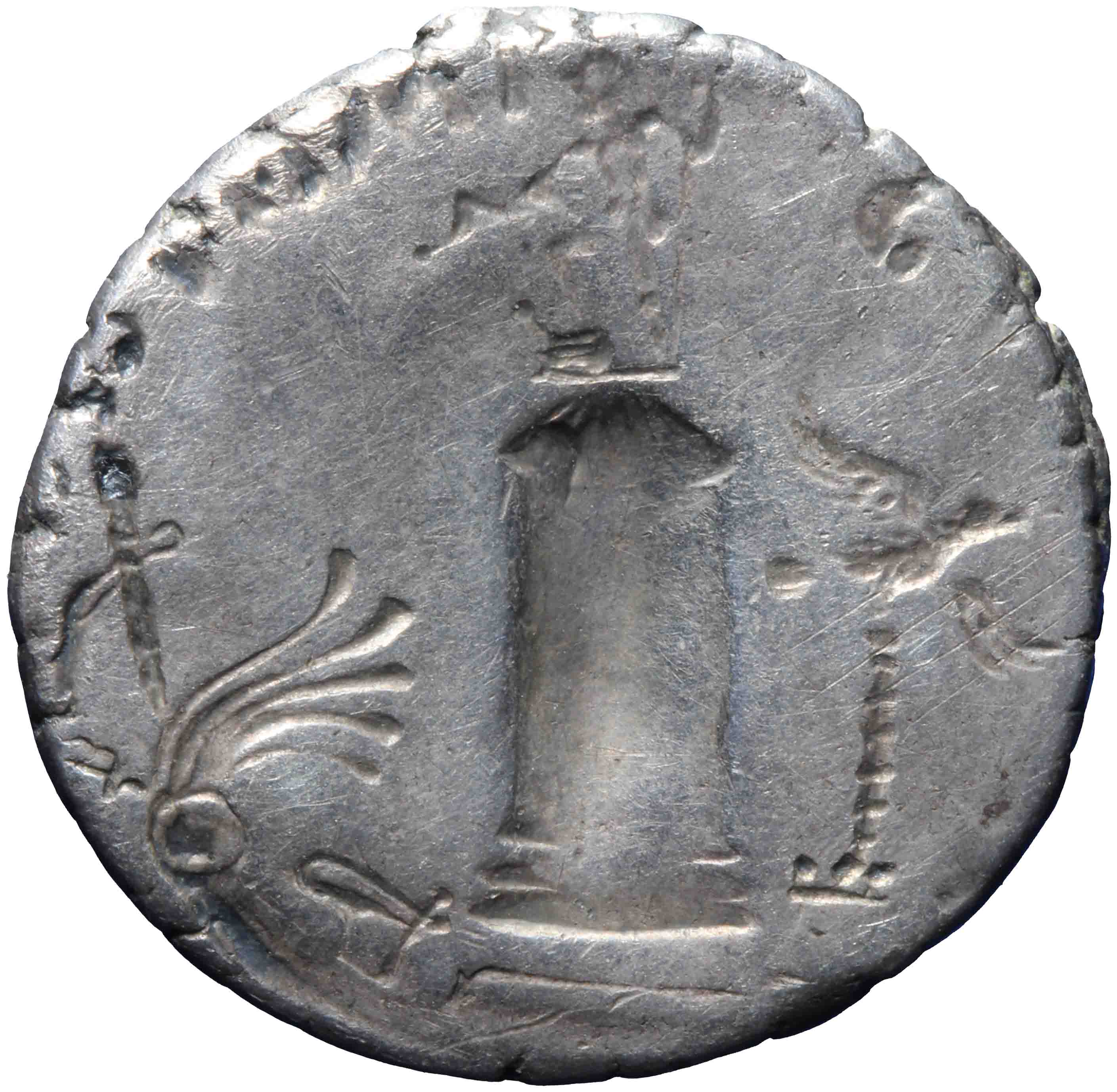 Afbeelding van de keerzijde. denarius. Inventarisnummer:1960-0097