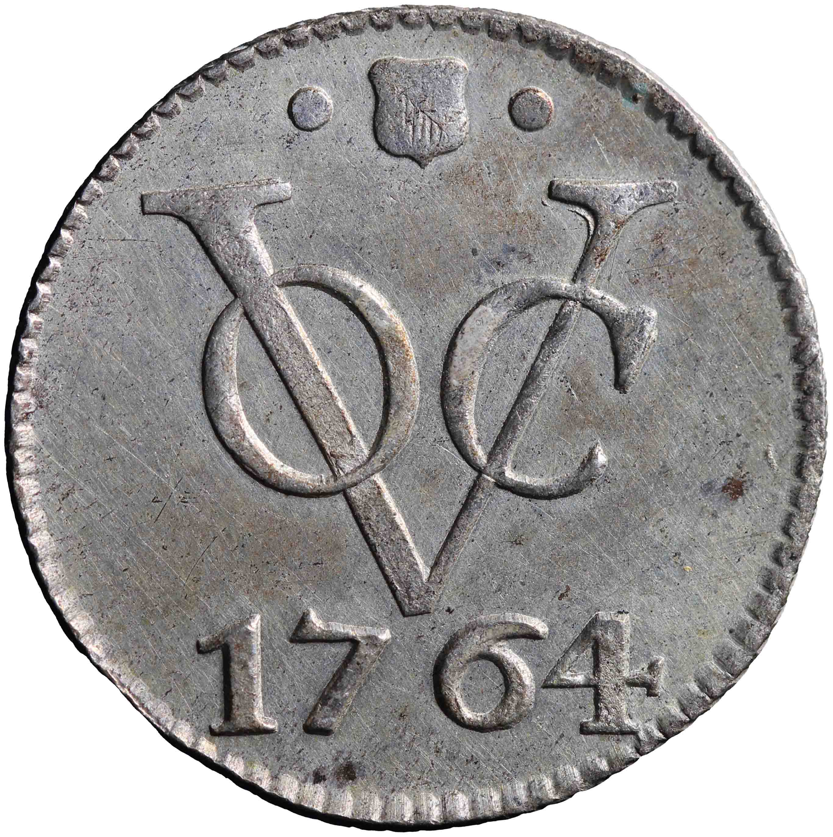 Afbeelding van de keerzijde. duit. Inventarisnummer:1960-0758