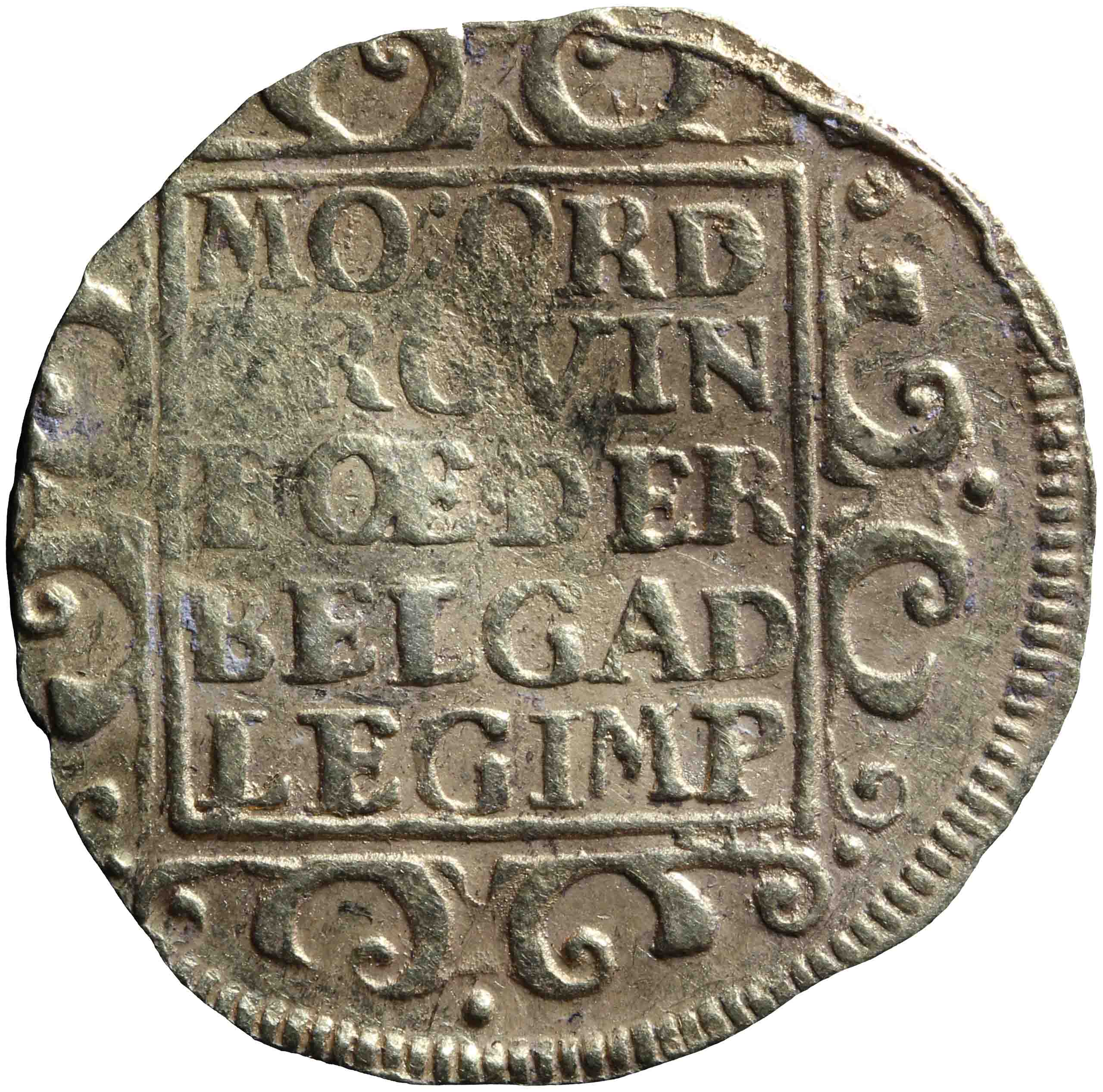 Afbeelding van de keerzijde. gouden dukaat. Inventarisnummer:1962-0076