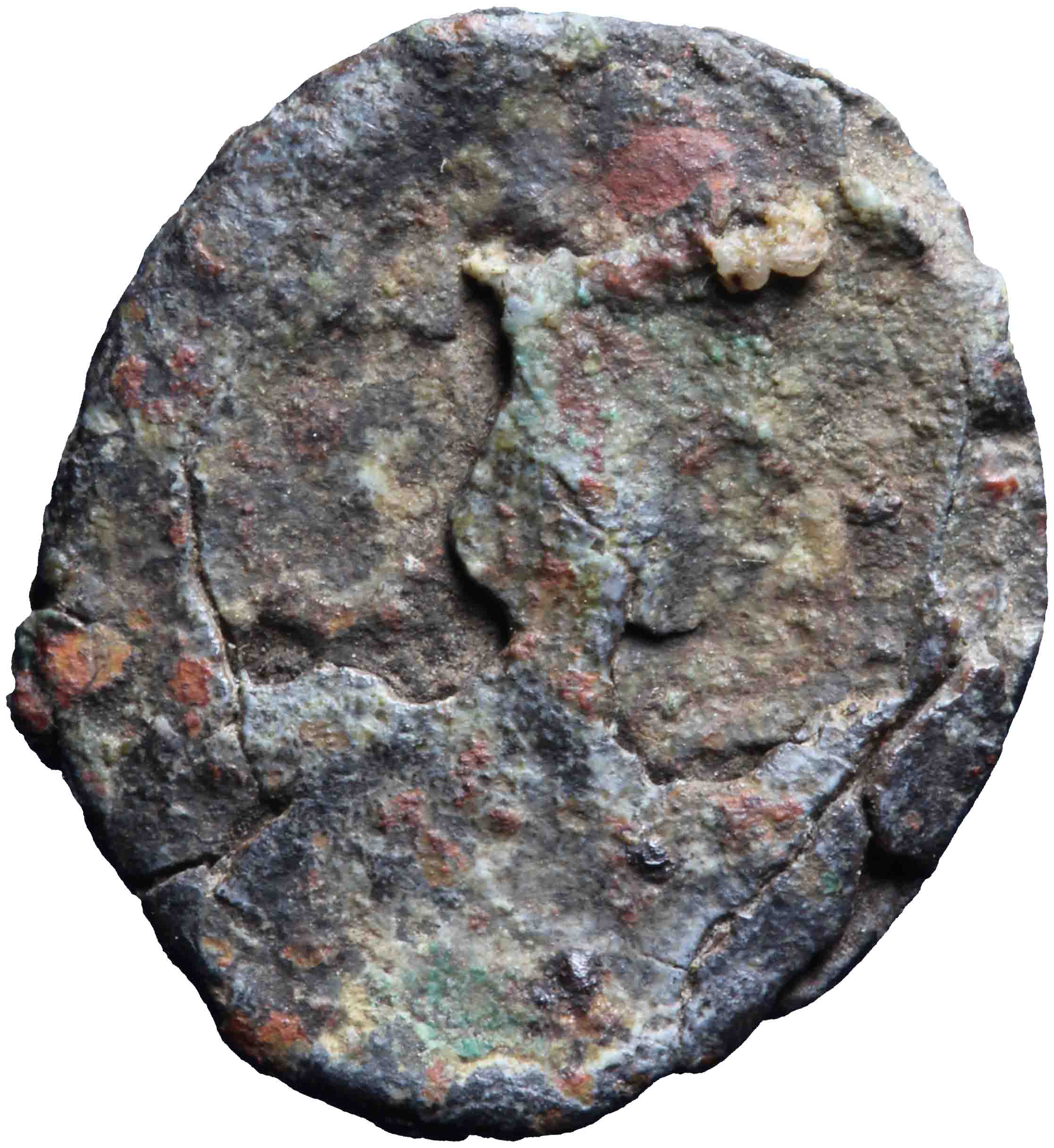 Afbeelding van de voorzijde. AE4. Inventarisnummer:1964-0396