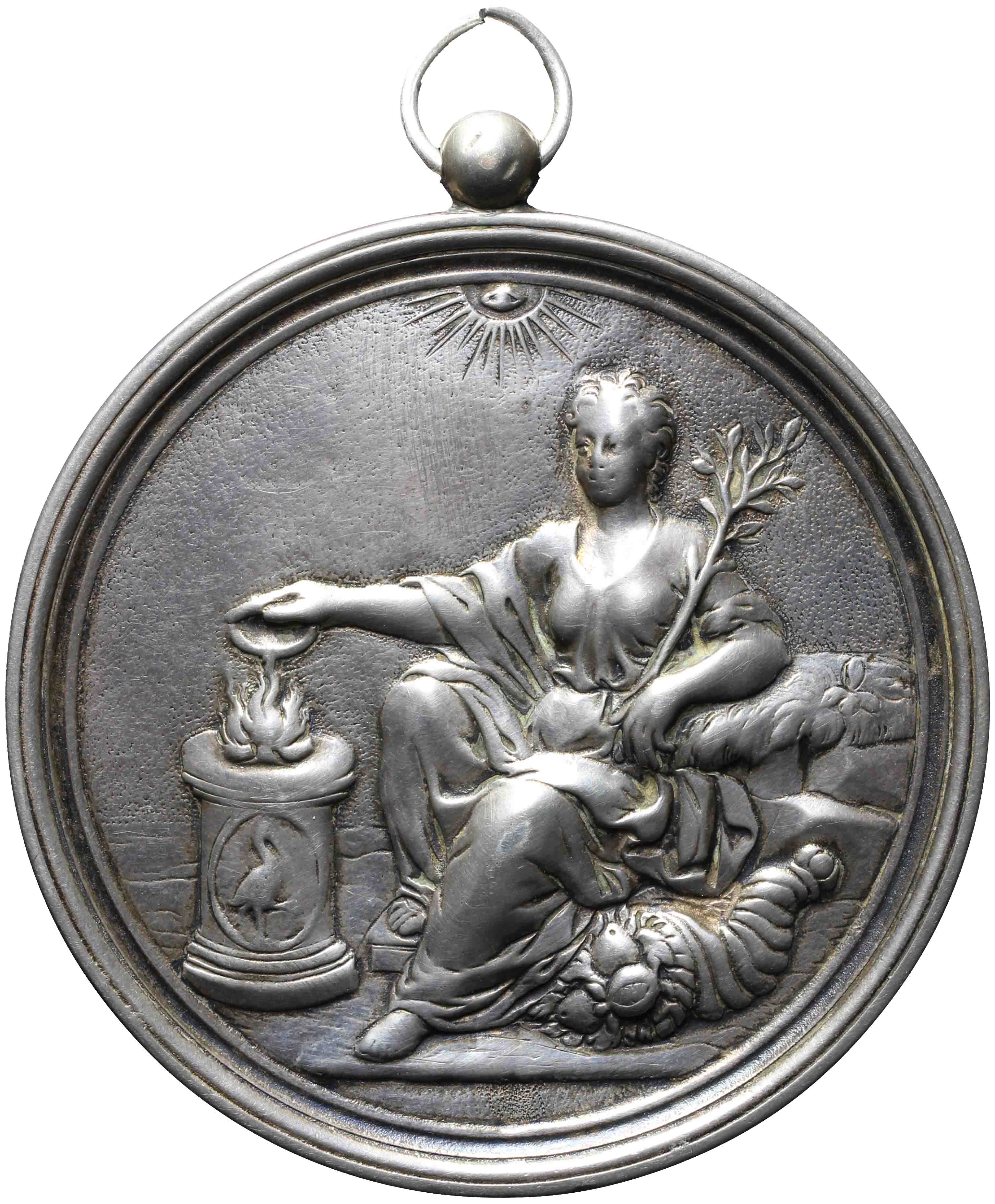 Image of the obverse. Vijfentwintigjarig huwelijk Arnout Dederiks en Sara Susanna Couck. Inventory number:1965-0238