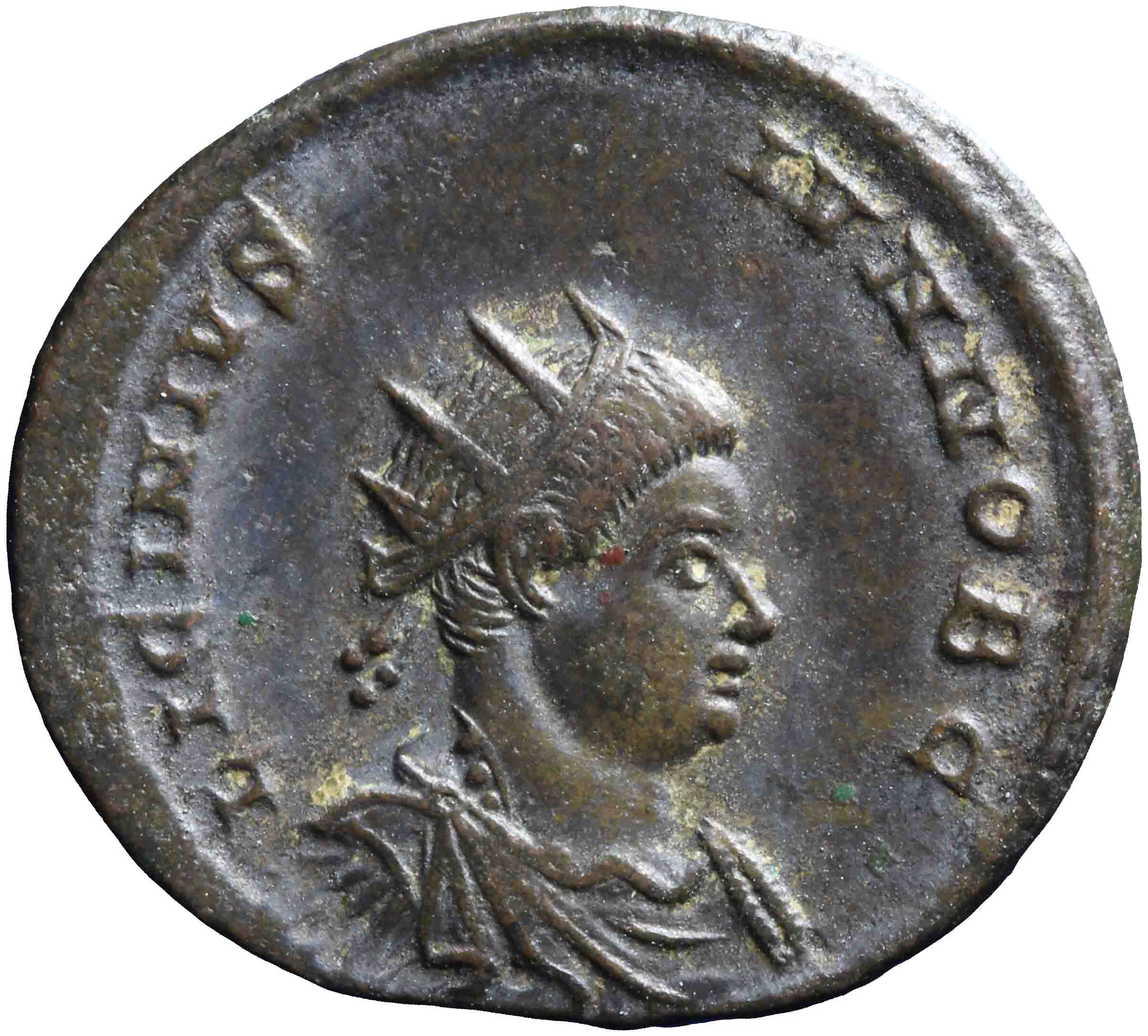 Afbeelding van de voorzijde. nummus. Inventarisnummer:1967-0187