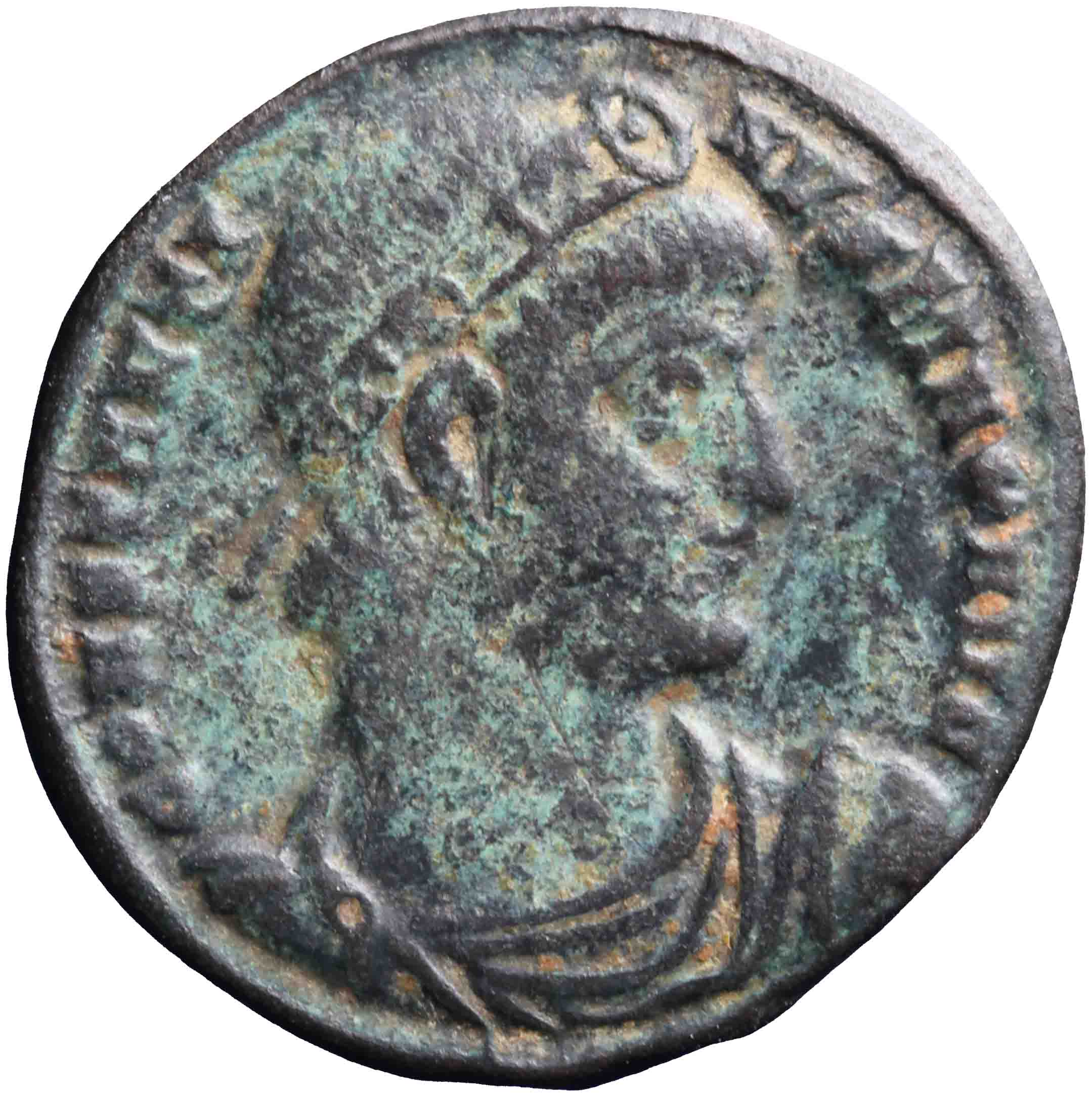 Afbeelding van de voorzijde. nummus. Inventarisnummer:1967-0195