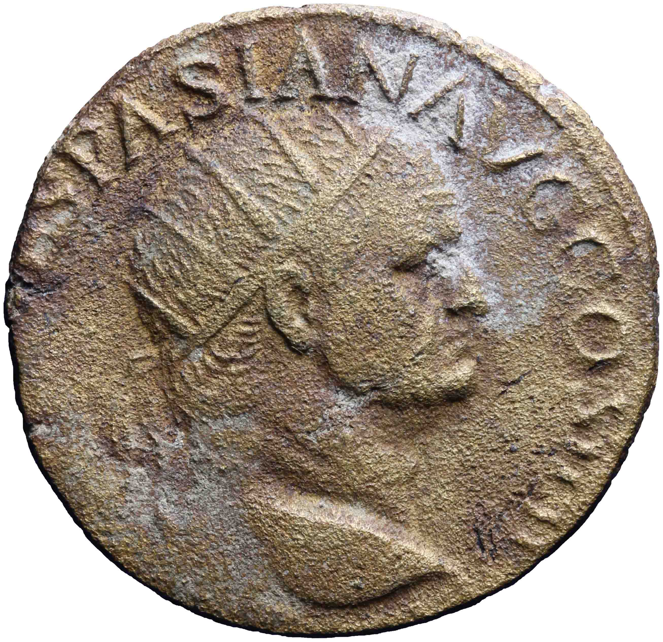 Afbeelding van de voorzijde. dupondius. Inventarisnummer:1967-0265