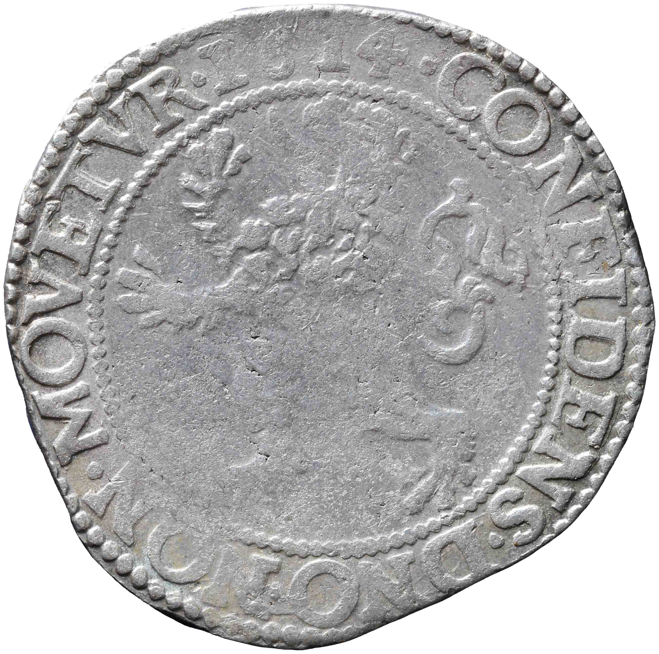 Afbeelding van de keerzijde. leeuwendaalder op Generaliteitsmuntvoet. Inventarisnummer:1967-0588