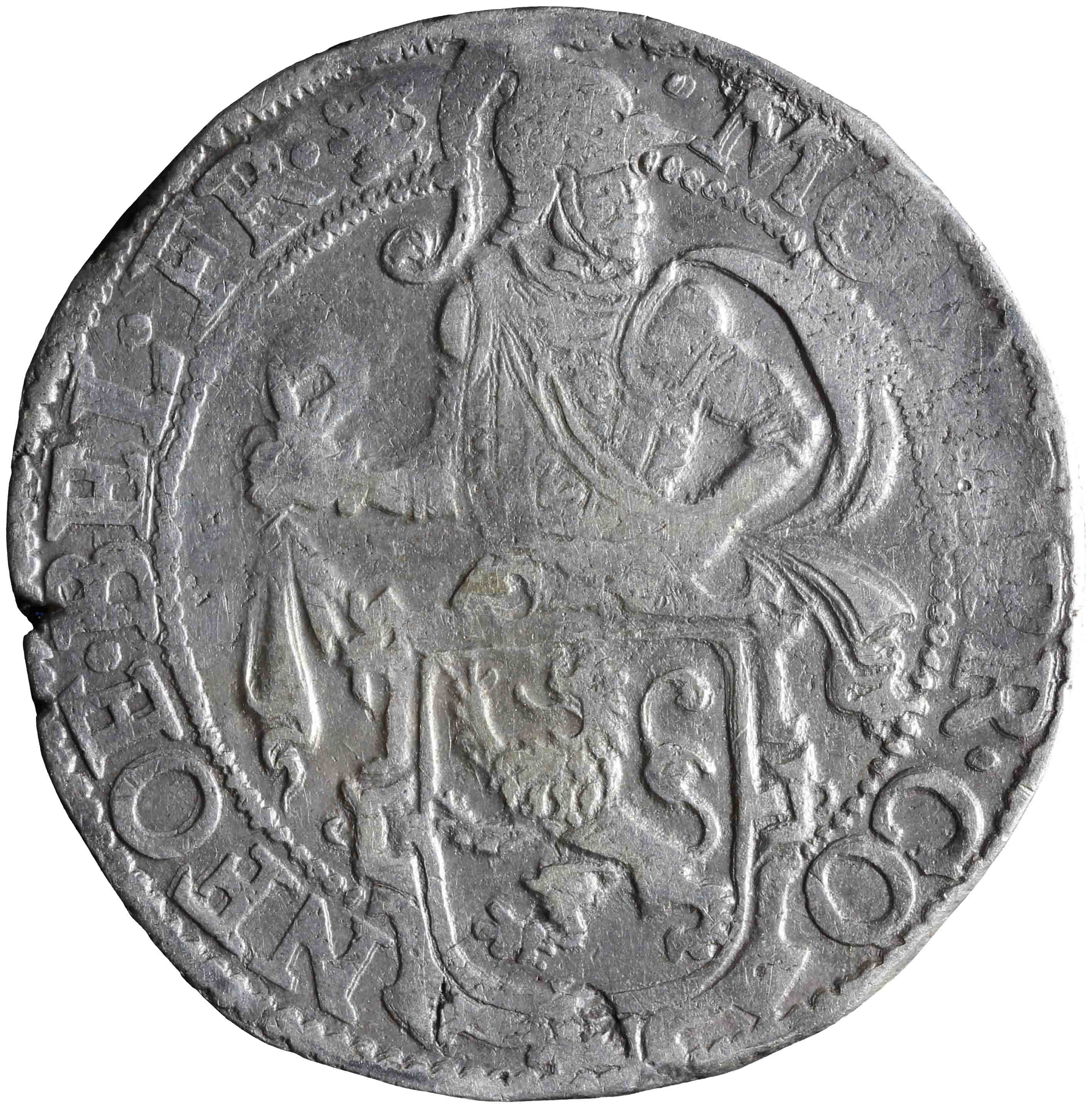 Image of the obverse. leeuwendaalder. Inventory number:1968-0046