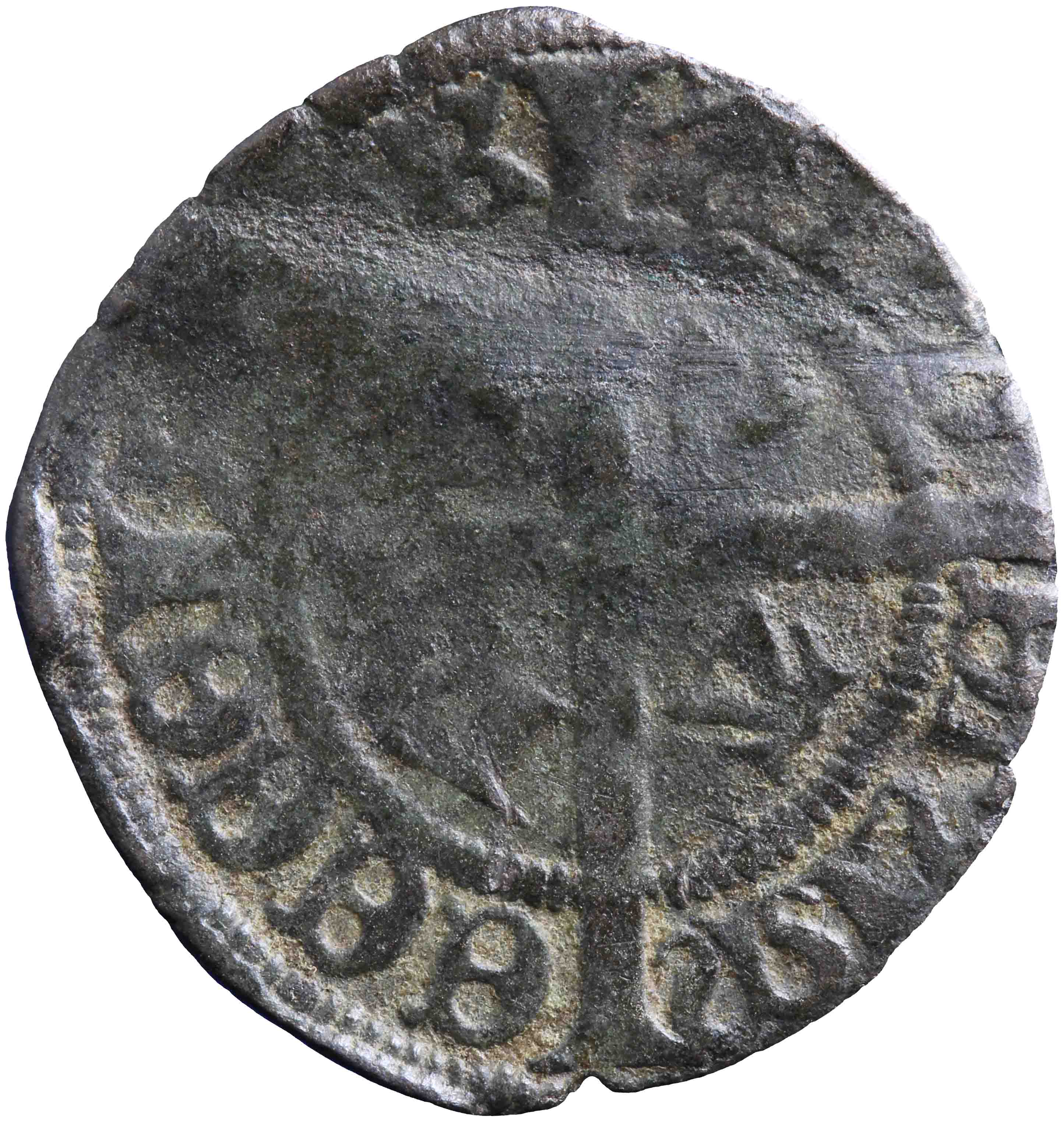 Image of the reverse. achtste stuiver ; muterken. Inventory number:1968-0168