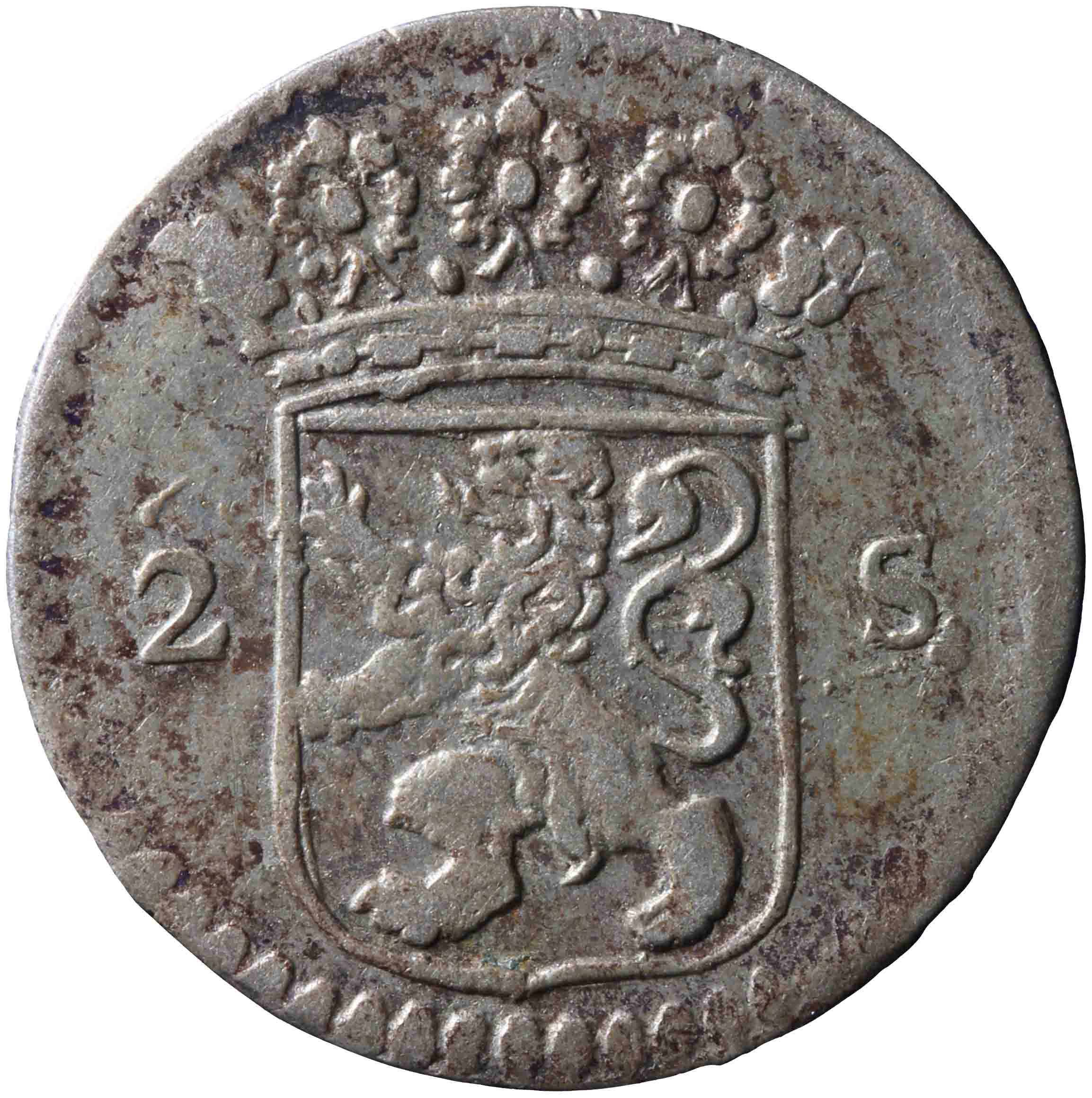 Afbeelding van de voorzijde. dubbele wapenstuiver. Inventarisnummer:1971-0180