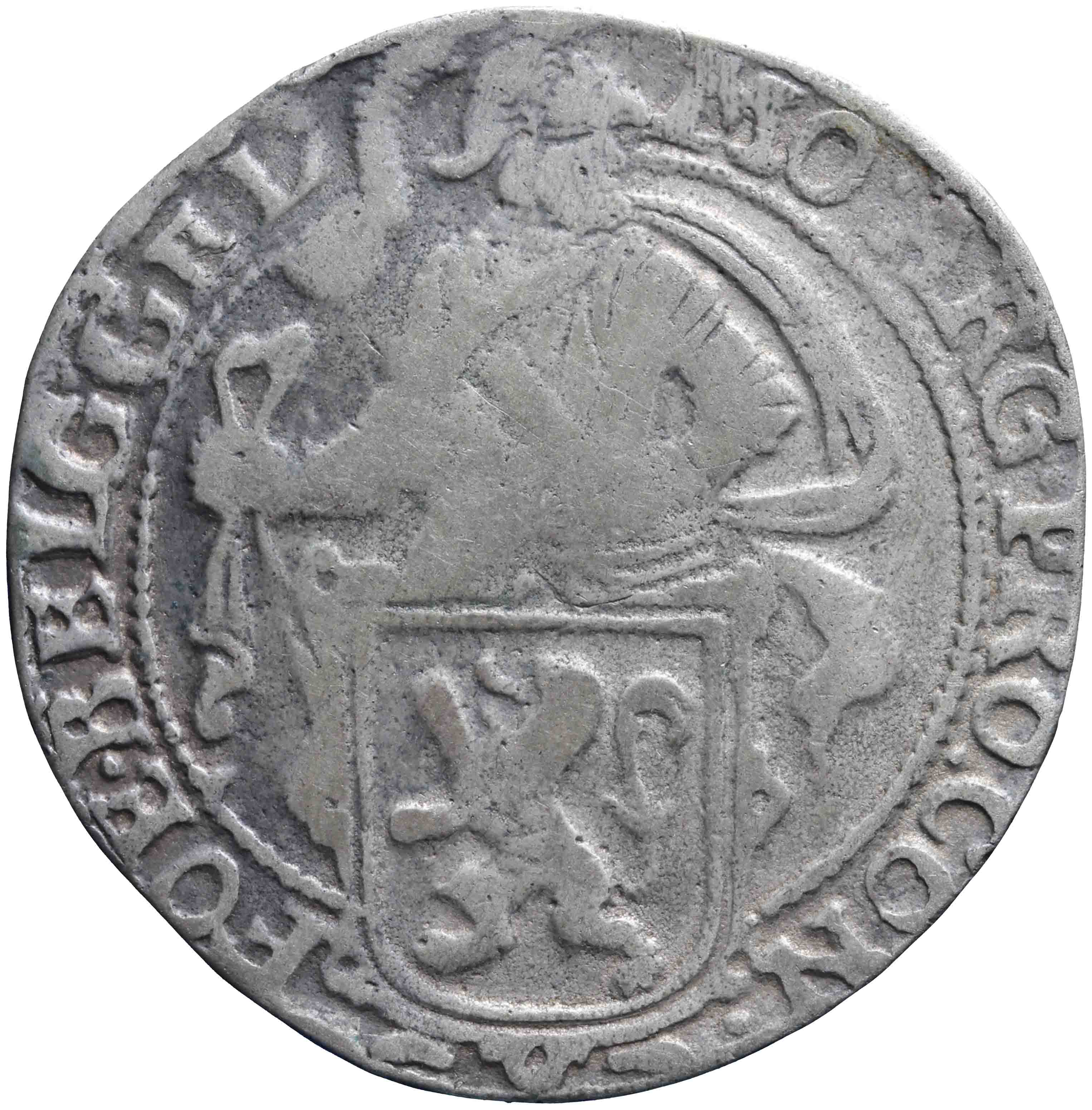 Afbeelding van de voorzijde. leeuwendaalder op Generaliteitsmuntvoet. Inventarisnummer:1972-0533