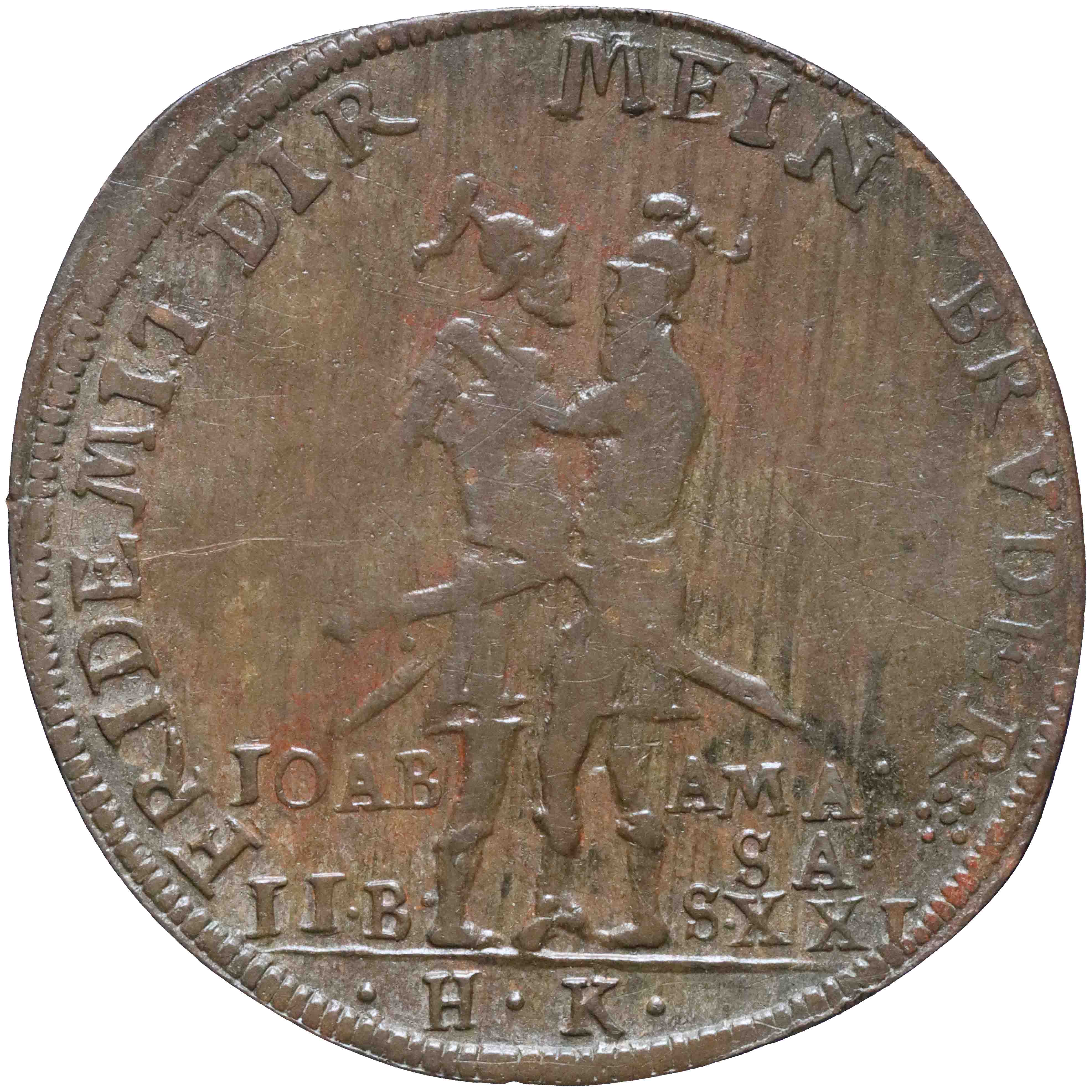 Image of the reverse. rekenpenning. Inventory number:1973-0253