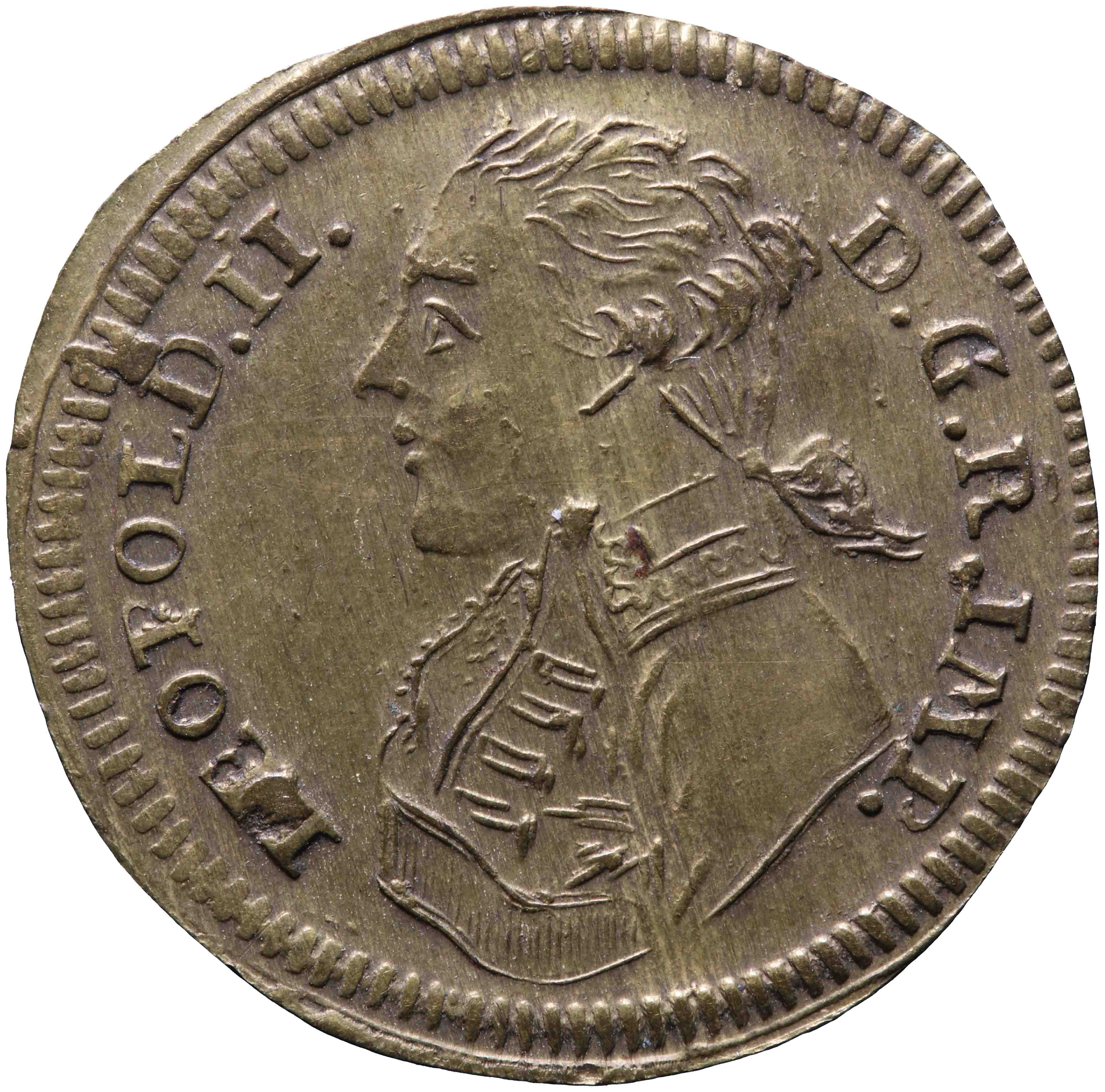 Afbeelding van de voorzijde. rekenpenning. Inventarisnummer:1974-0247