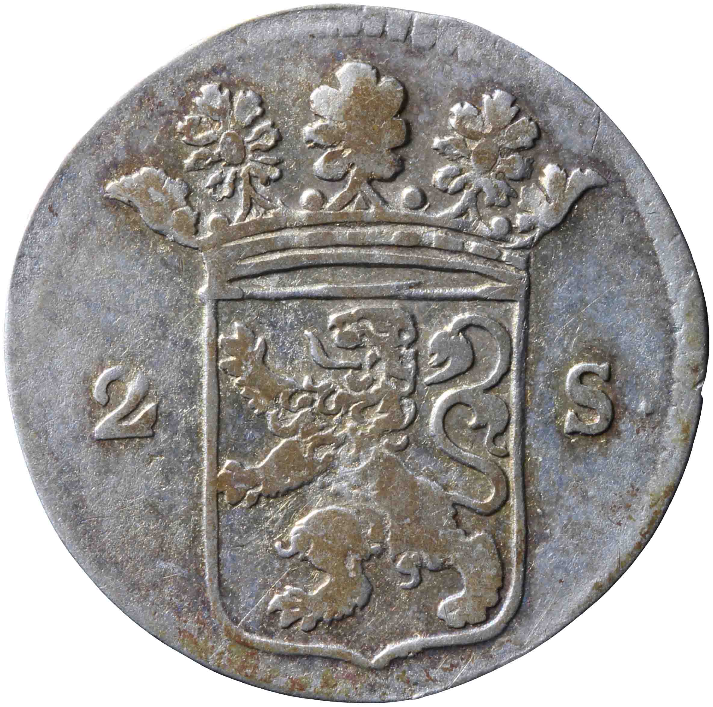 Afbeelding van de voorzijde. dubbele wapenstuiver. Inventarisnummer:1974-0682