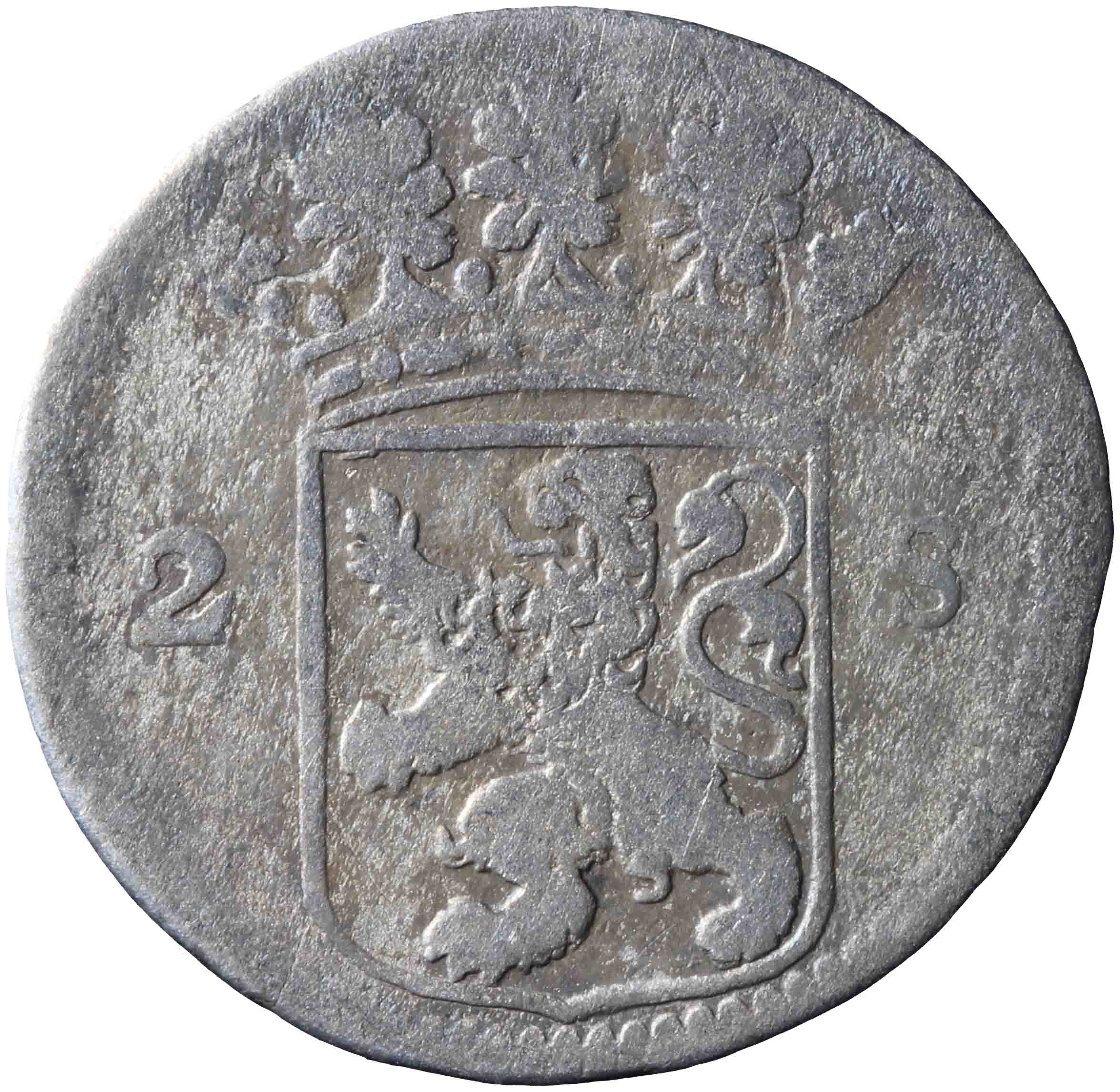 Afbeelding van de voorzijde. dubbele wapenstuiver. Inventarisnummer:1977-0145