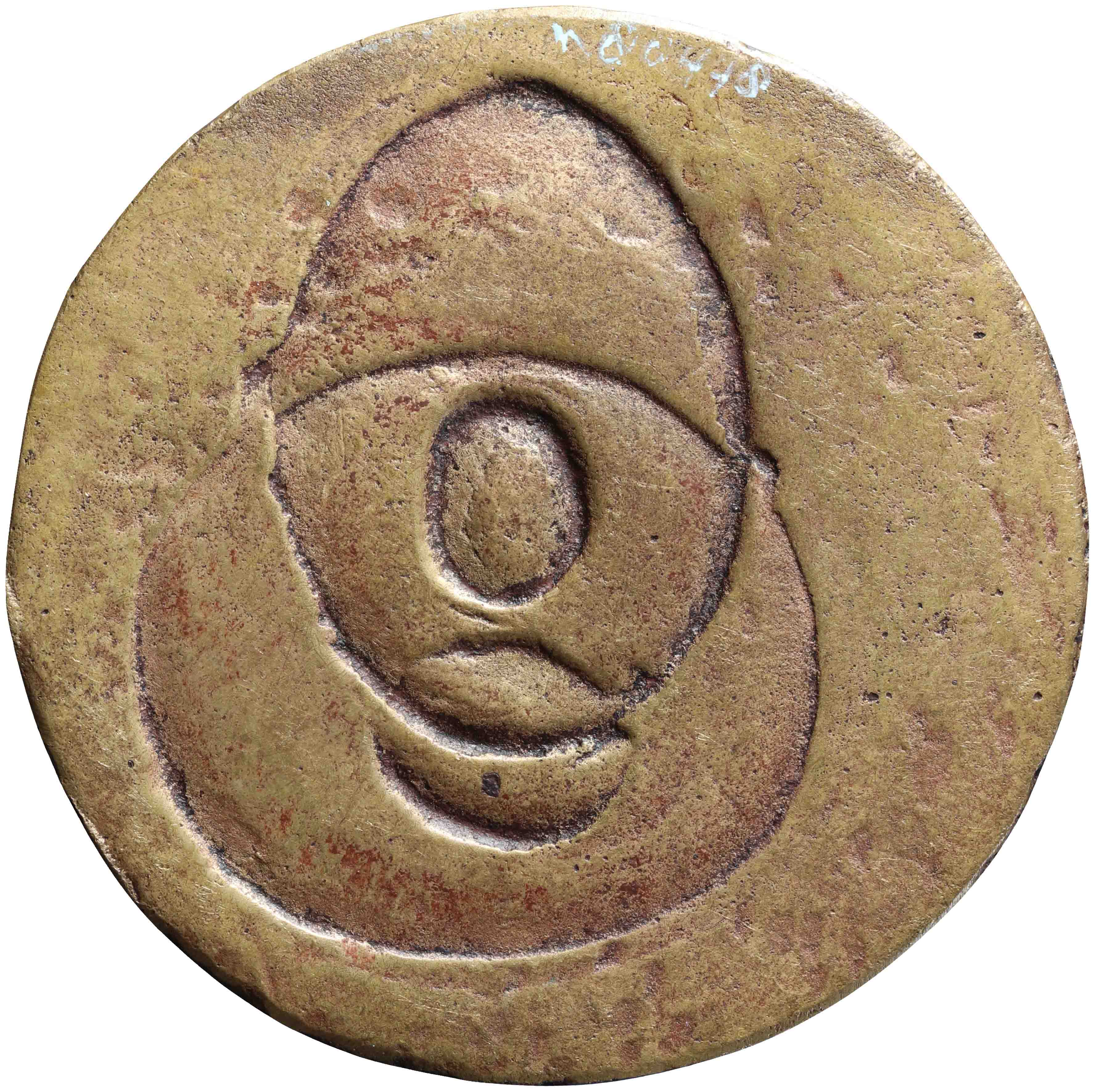 Afbeelding van de keerzijde. Le trésor. Inventarisnummer:1981-0787