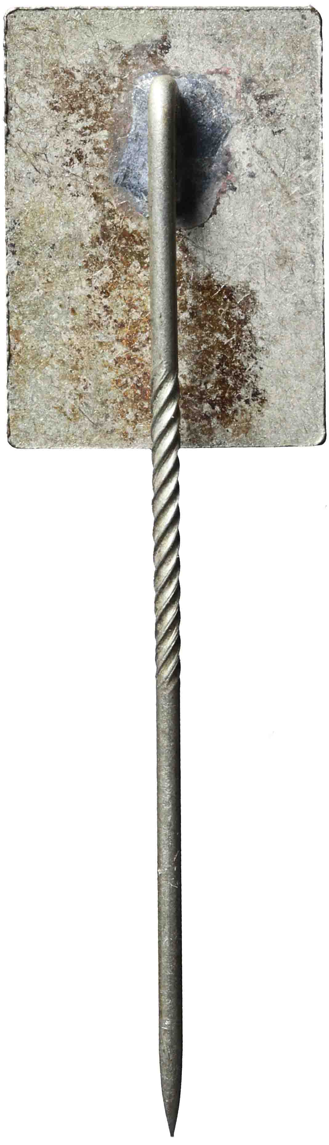 Image of the reverse. Speldje van het 27ste Bondsfeest van het Kon. Ned. Gymn.-Verbond te Arnhem. Inventory number:1986-0042