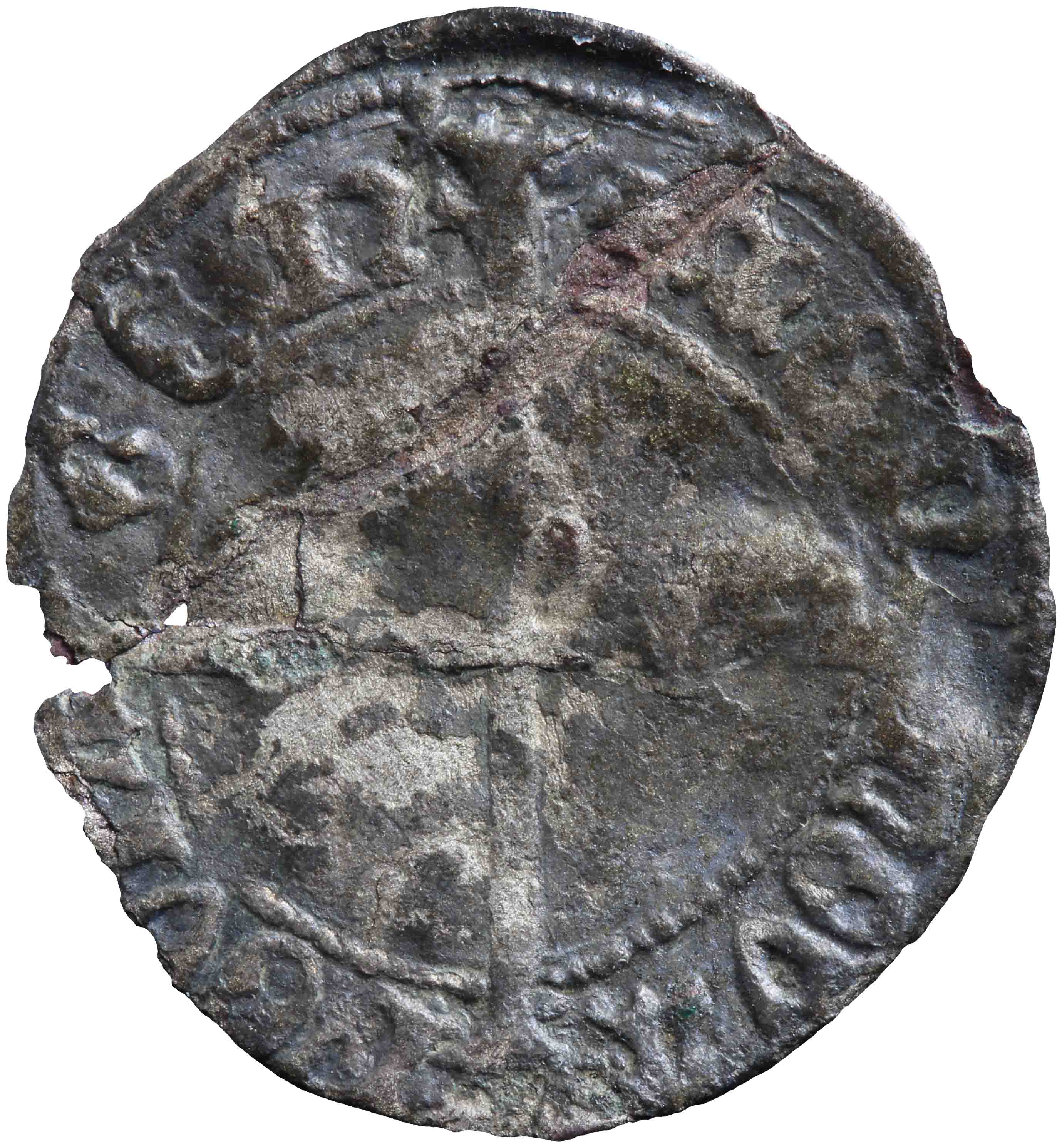 Image of the reverse. kwart groot. Inventory number:1987-0806