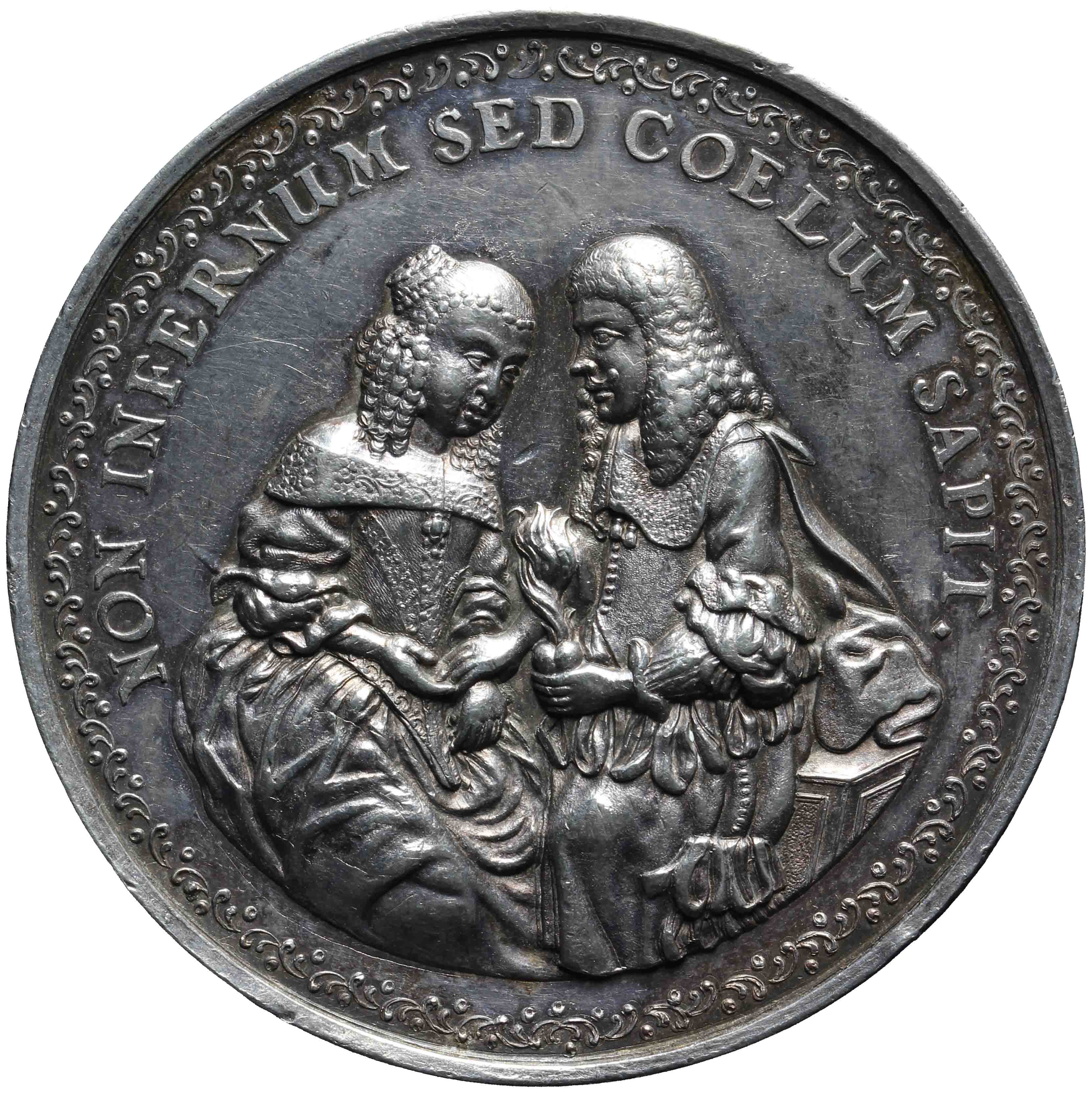 Afbeelding van de keerzijde. Huwelijkspenning. Inventarisnummer:1990-0396