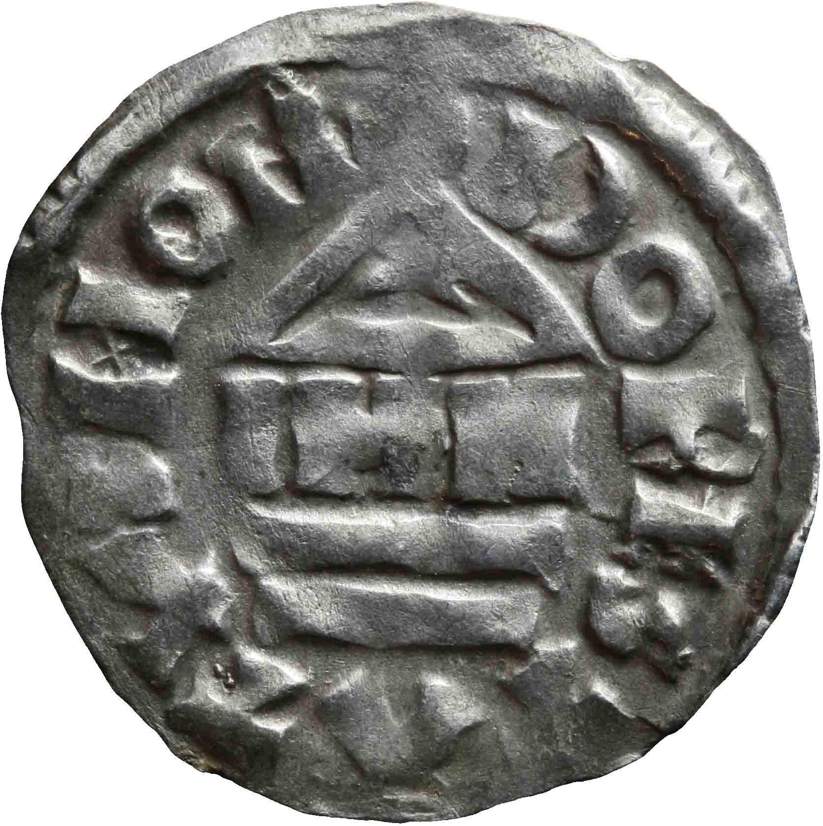 Afbeelding van de keerzijde. denarius. Inventarisnummer:1991-0648