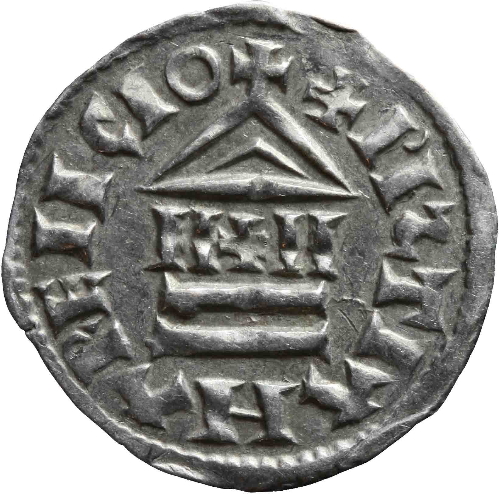 Afbeelding van de keerzijde. denarius. Inventarisnummer:1991-0667