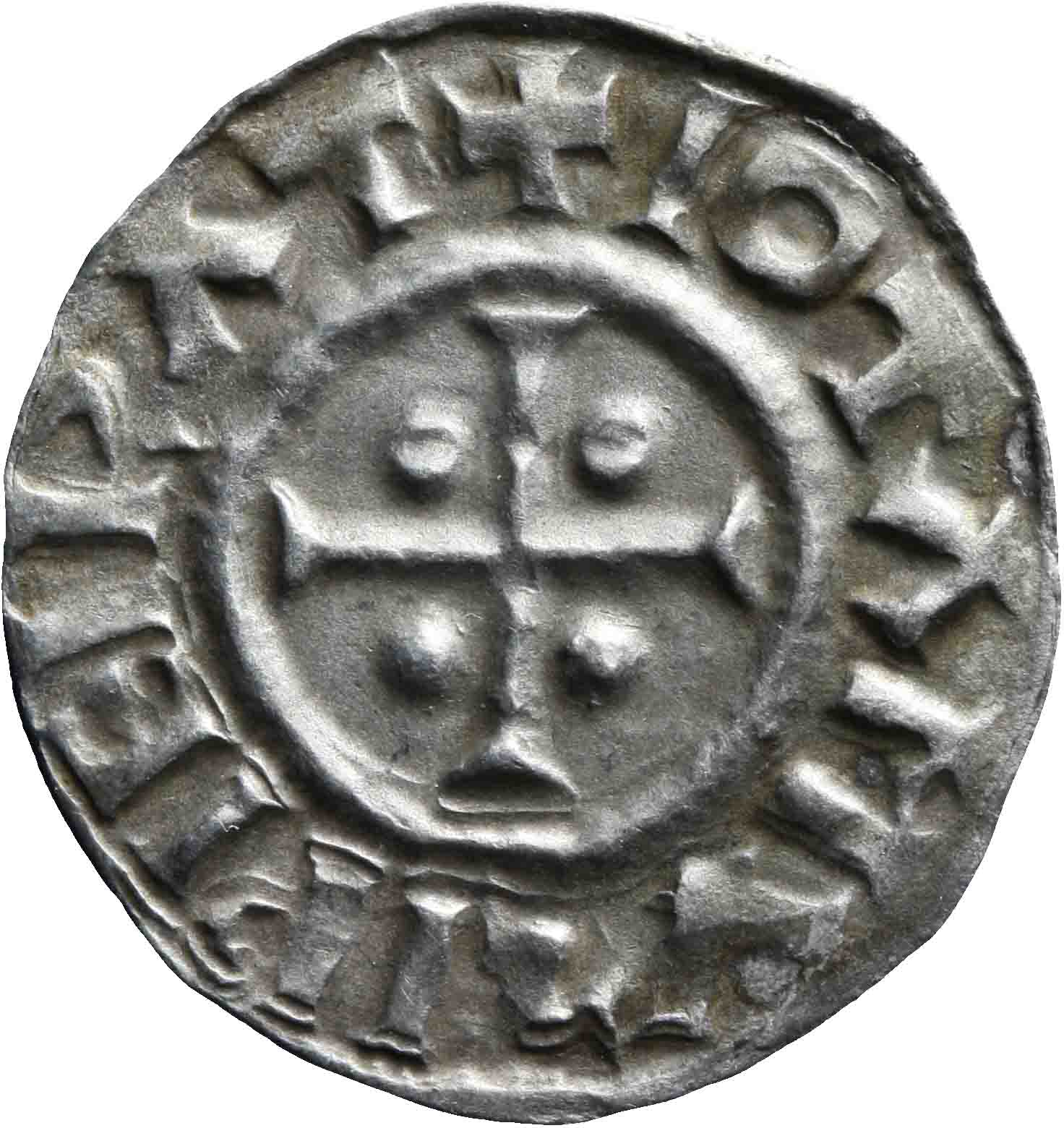 Afbeelding van de voorzijde. denarius. Inventarisnummer:1991-0686