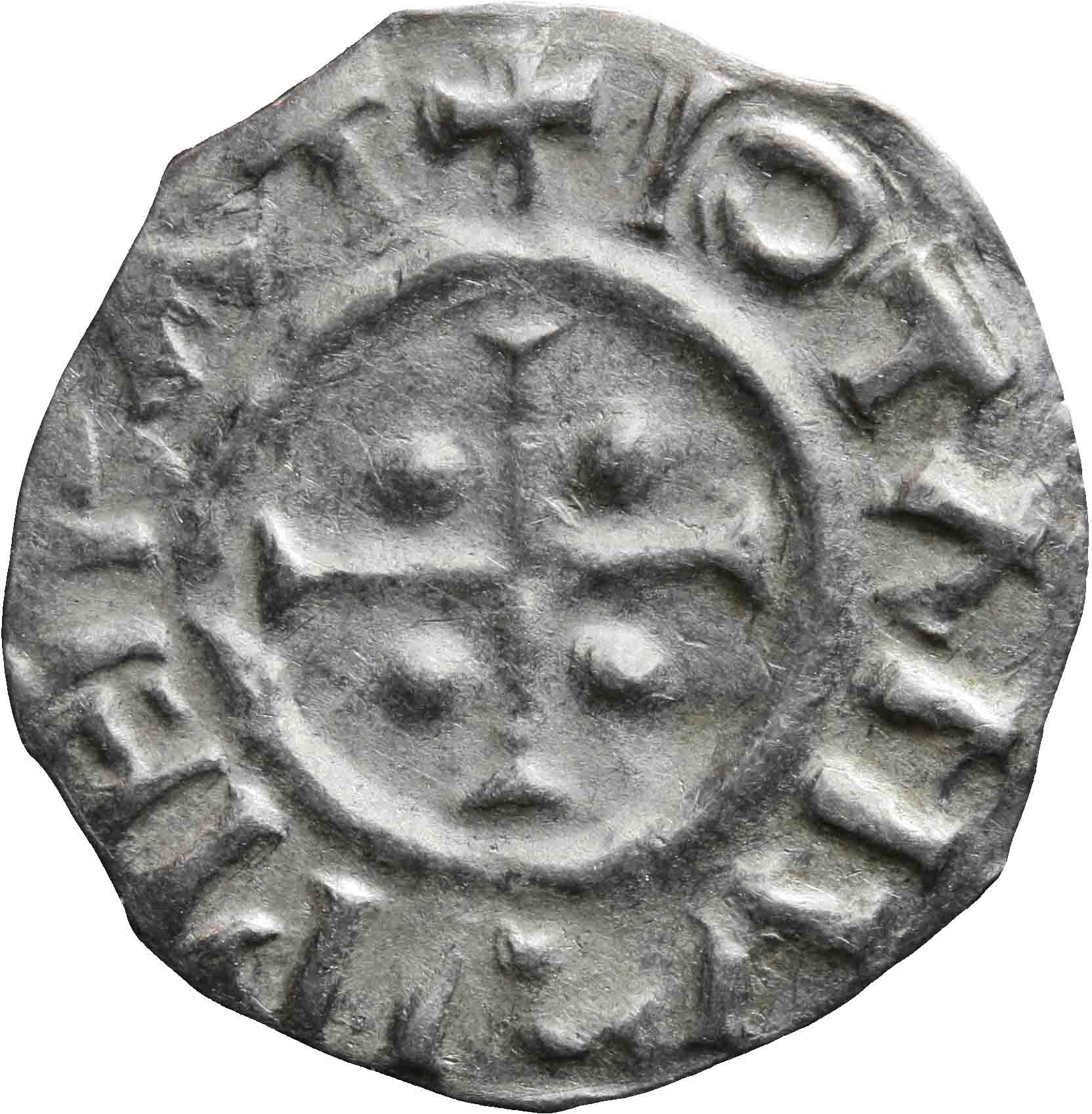 Afbeelding van de voorzijde. denarius. Inventarisnummer:1991-0824
