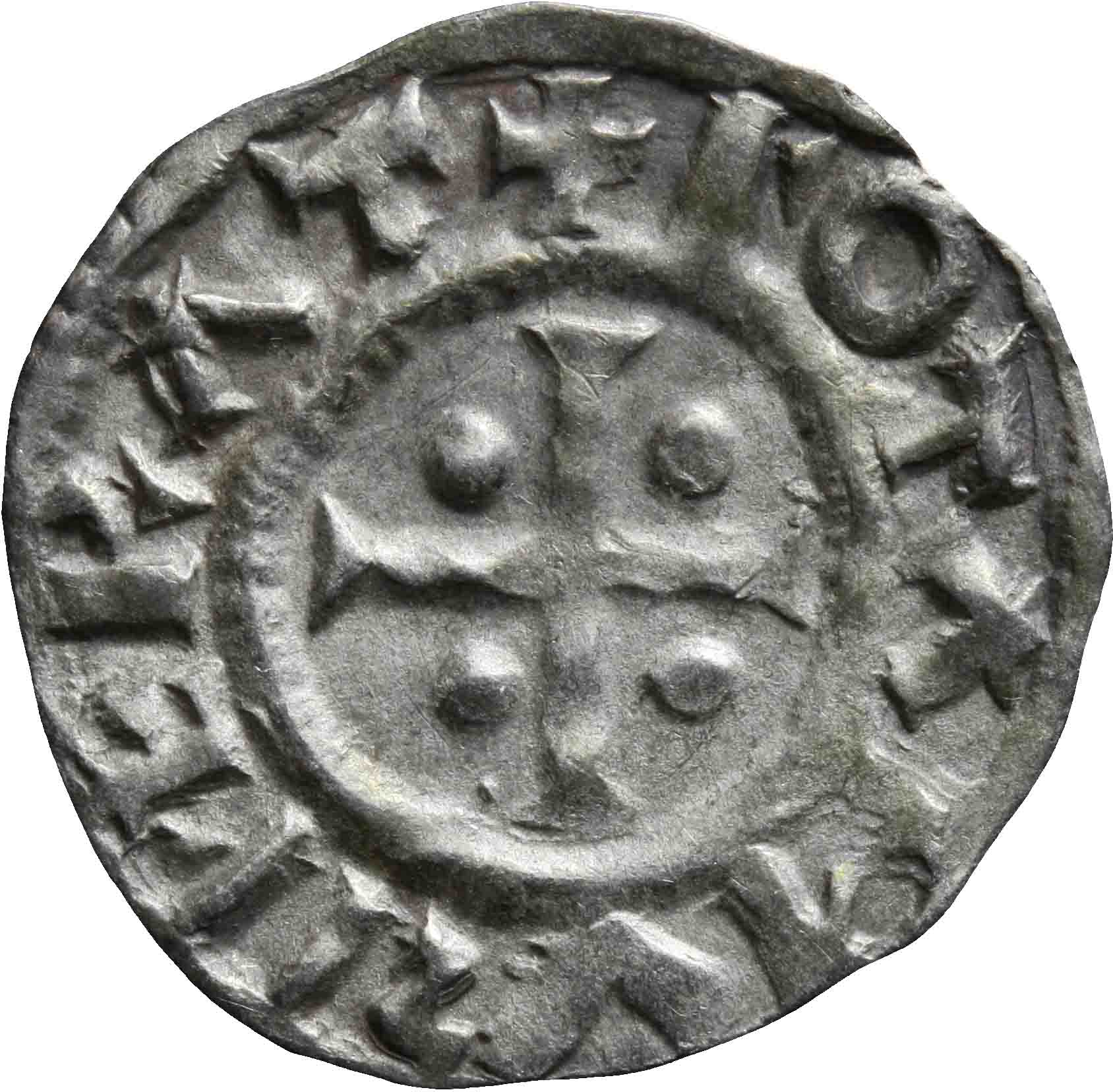 Afbeelding van de voorzijde. denarius. Inventarisnummer:1991-0843