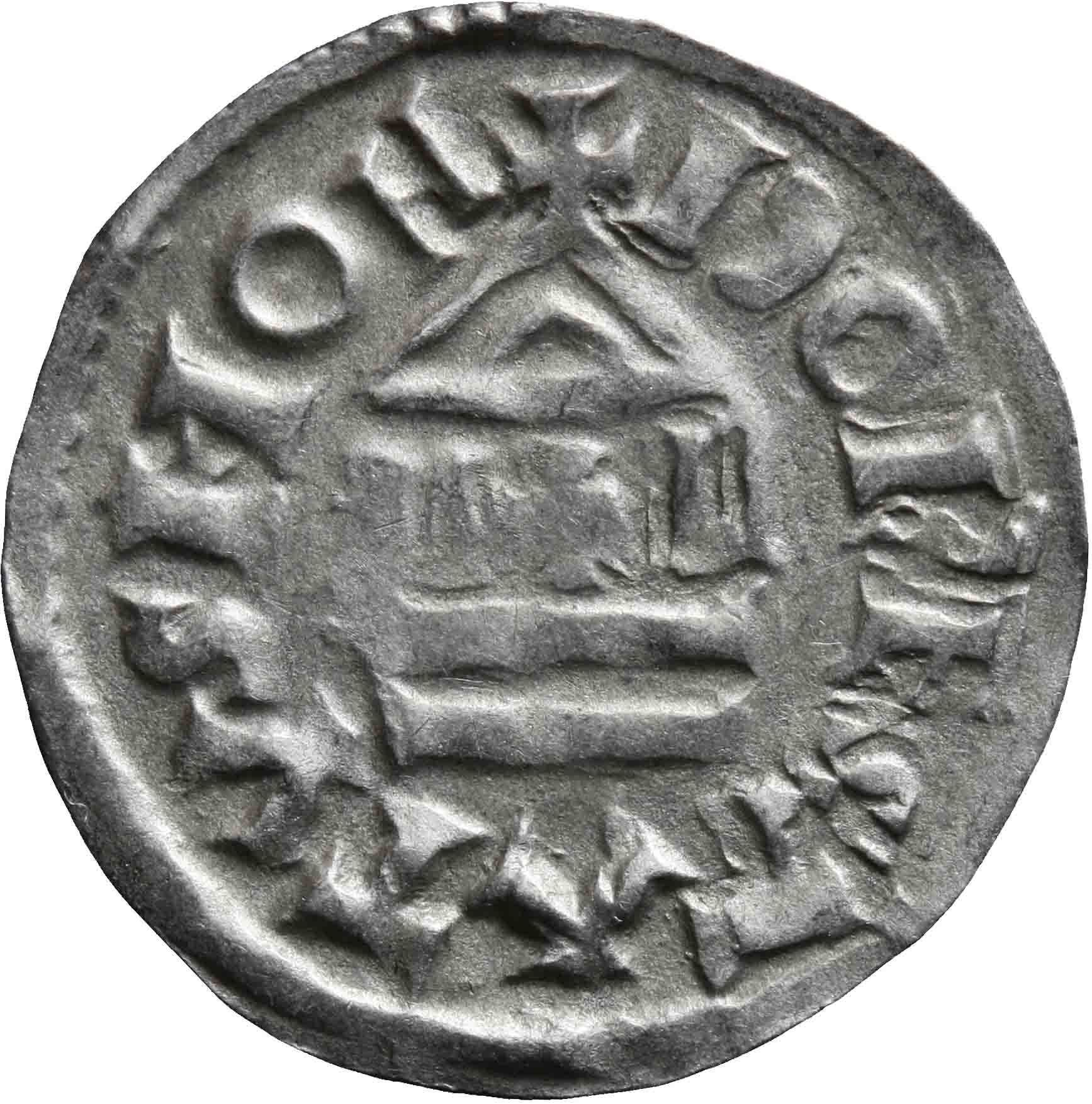 Afbeelding van de keerzijde. denarius. Inventarisnummer:1991-0862