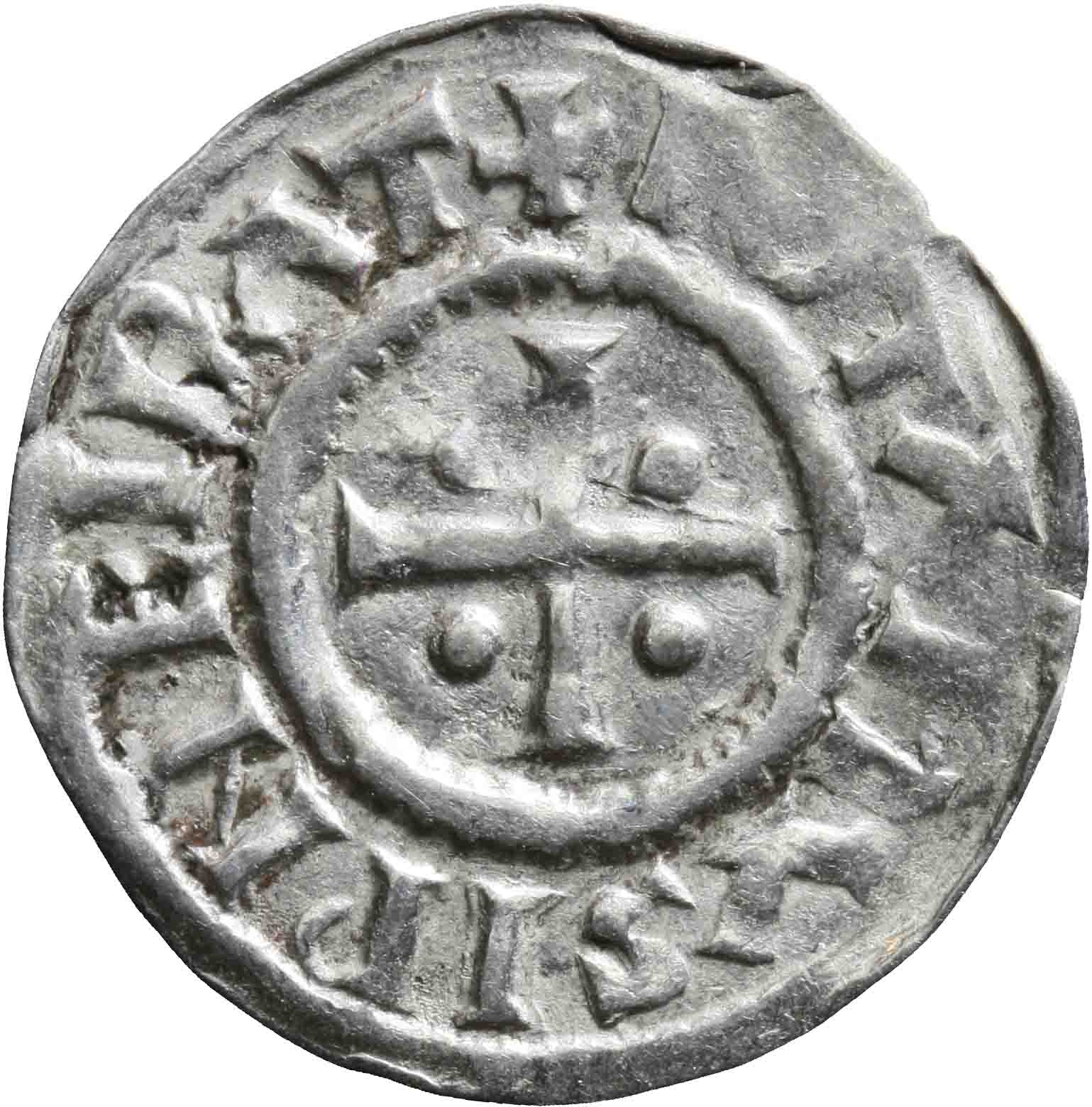 Afbeelding van de voorzijde. denarius. Inventarisnummer:1991-0867