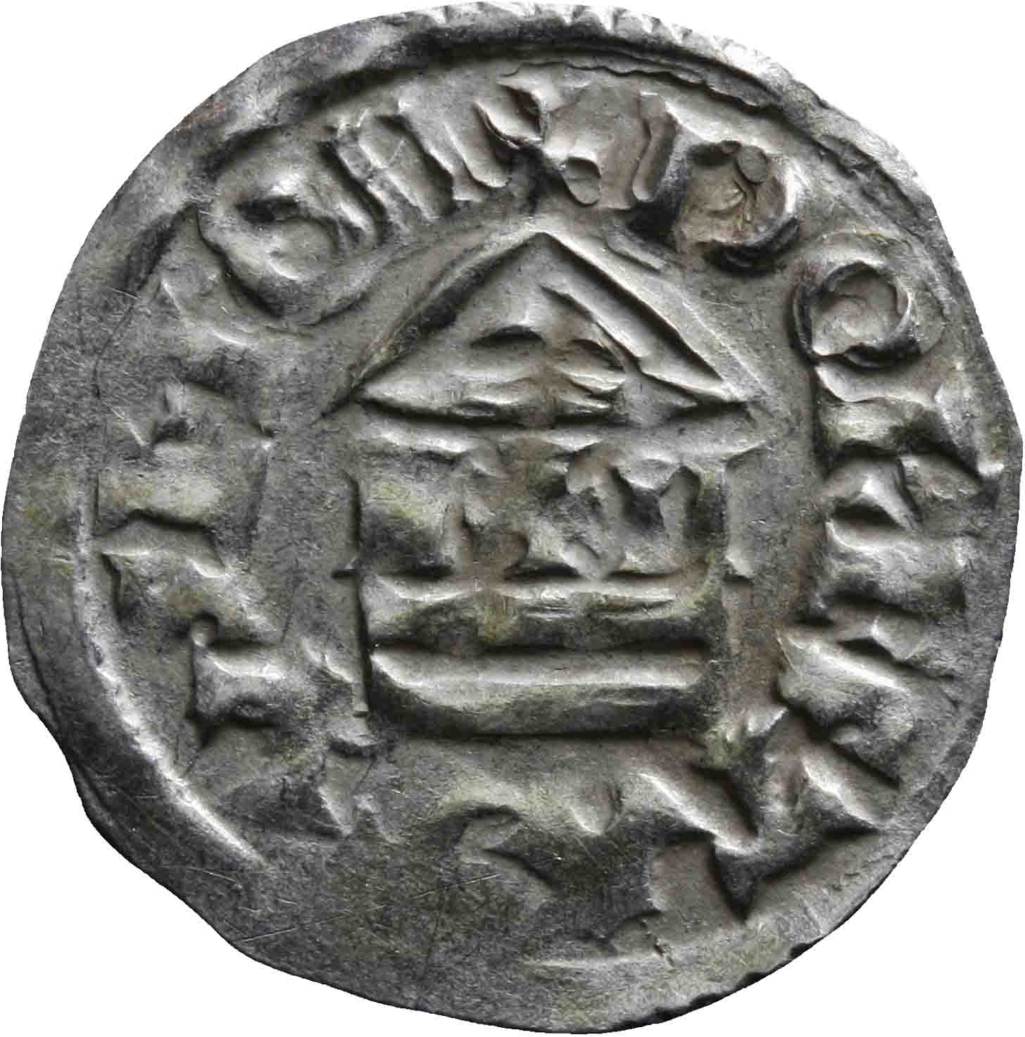 Afbeelding van de keerzijde. denarius. Inventarisnummer:1991-1054
