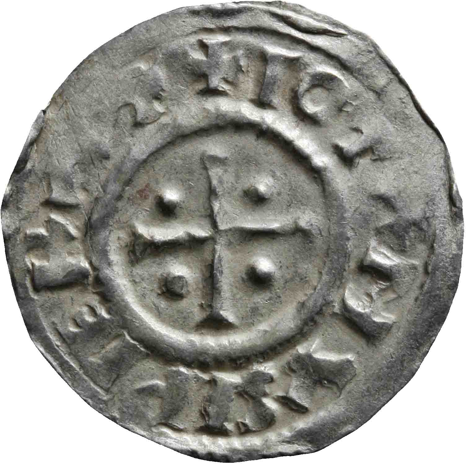 Afbeelding van de voorzijde. denarius. Inventarisnummer:1991-1227