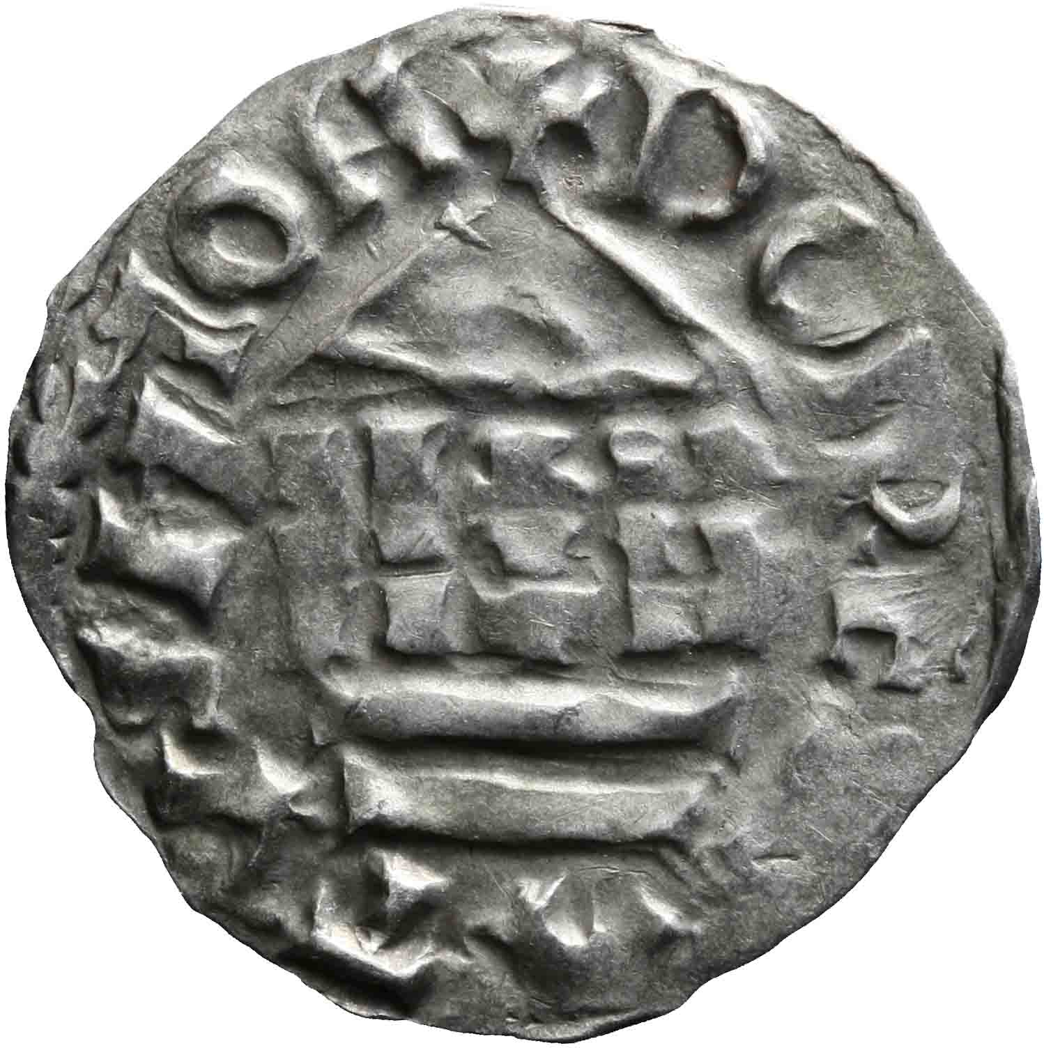 Afbeelding van de keerzijde. denarius. Inventarisnummer:1991-1505