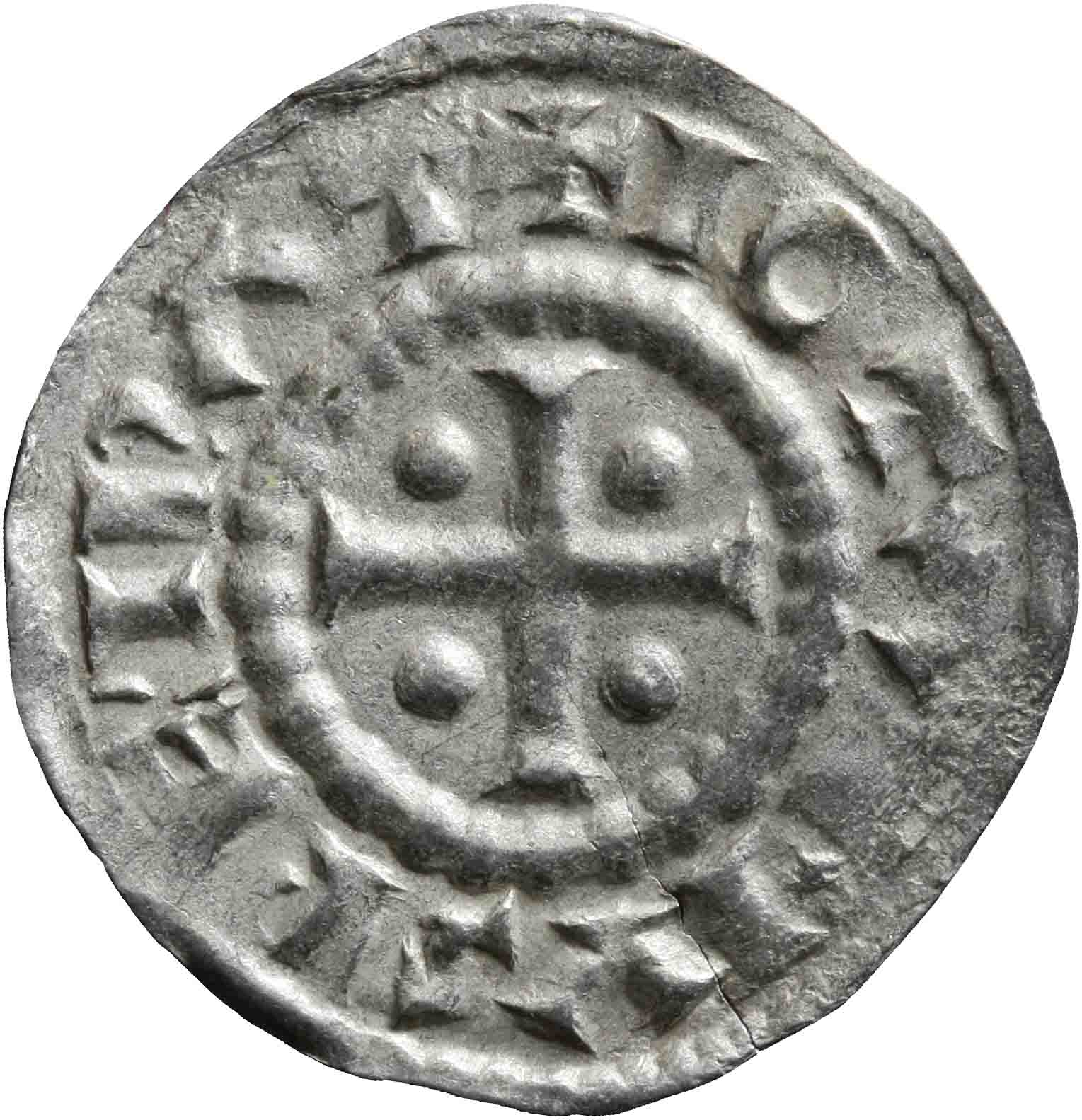 Afbeelding van de voorzijde. denarius. Inventarisnummer:1991-1527