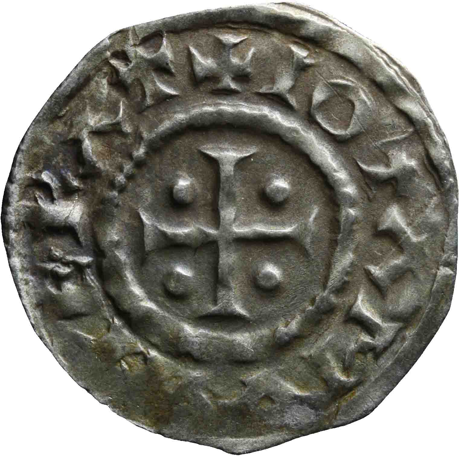 Afbeelding van de voorzijde. denarius. Inventarisnummer:1991-1555