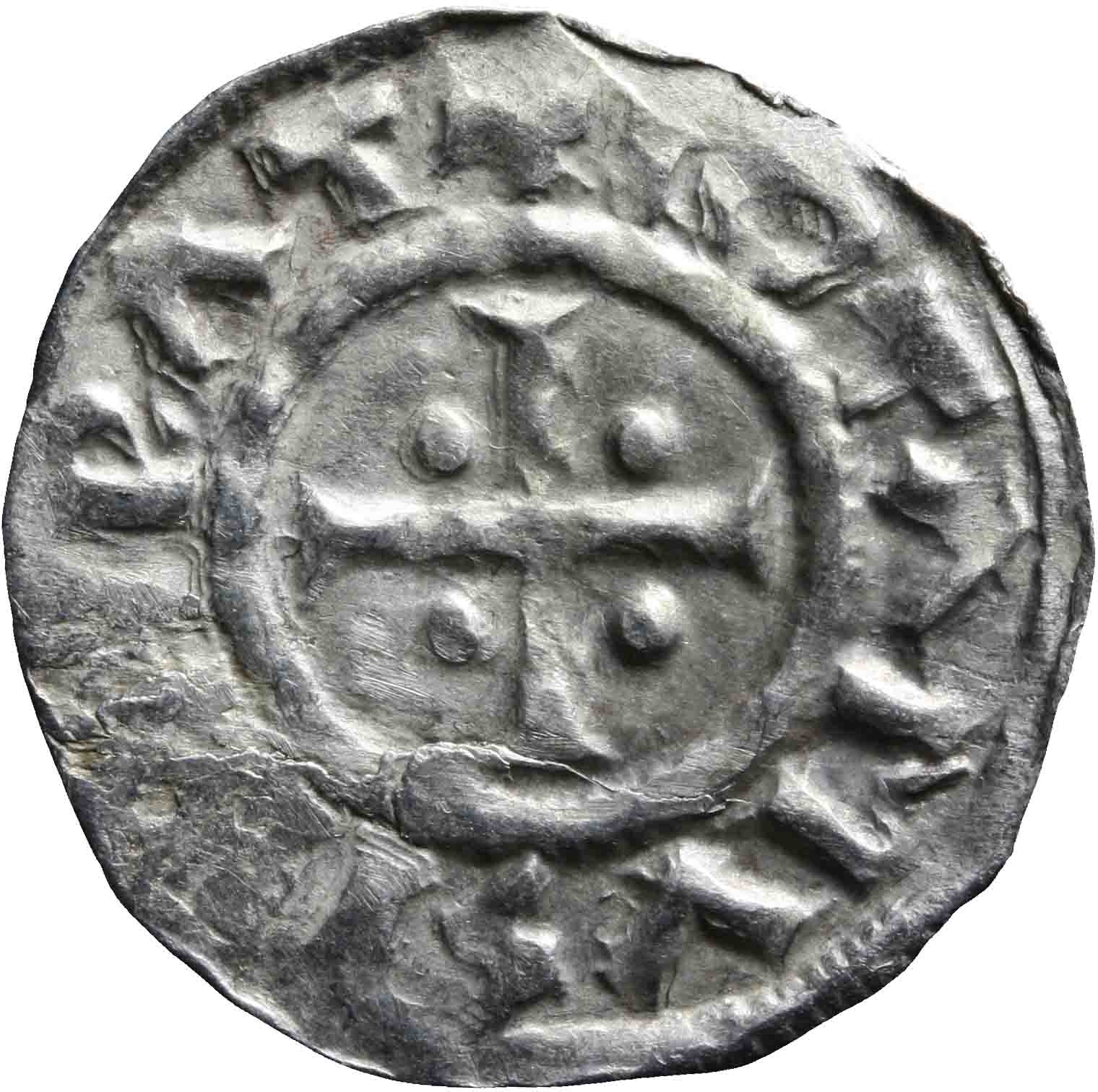 Afbeelding van de voorzijde. denarius. Inventarisnummer:1991-2412