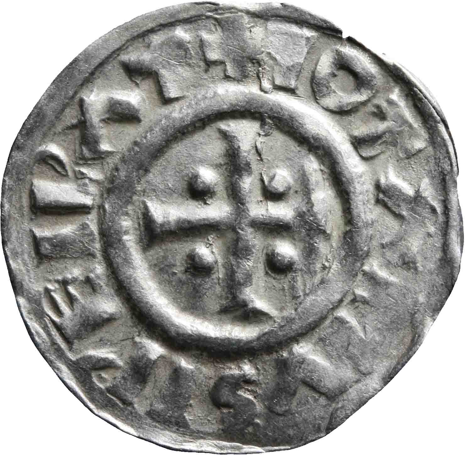 Afbeelding van de voorzijde. denarius. Inventarisnummer:1991-2452