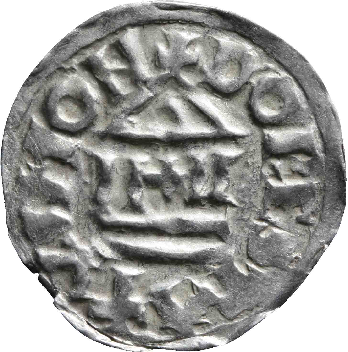 Afbeelding van de keerzijde. denarius. Inventarisnummer:1991-2452