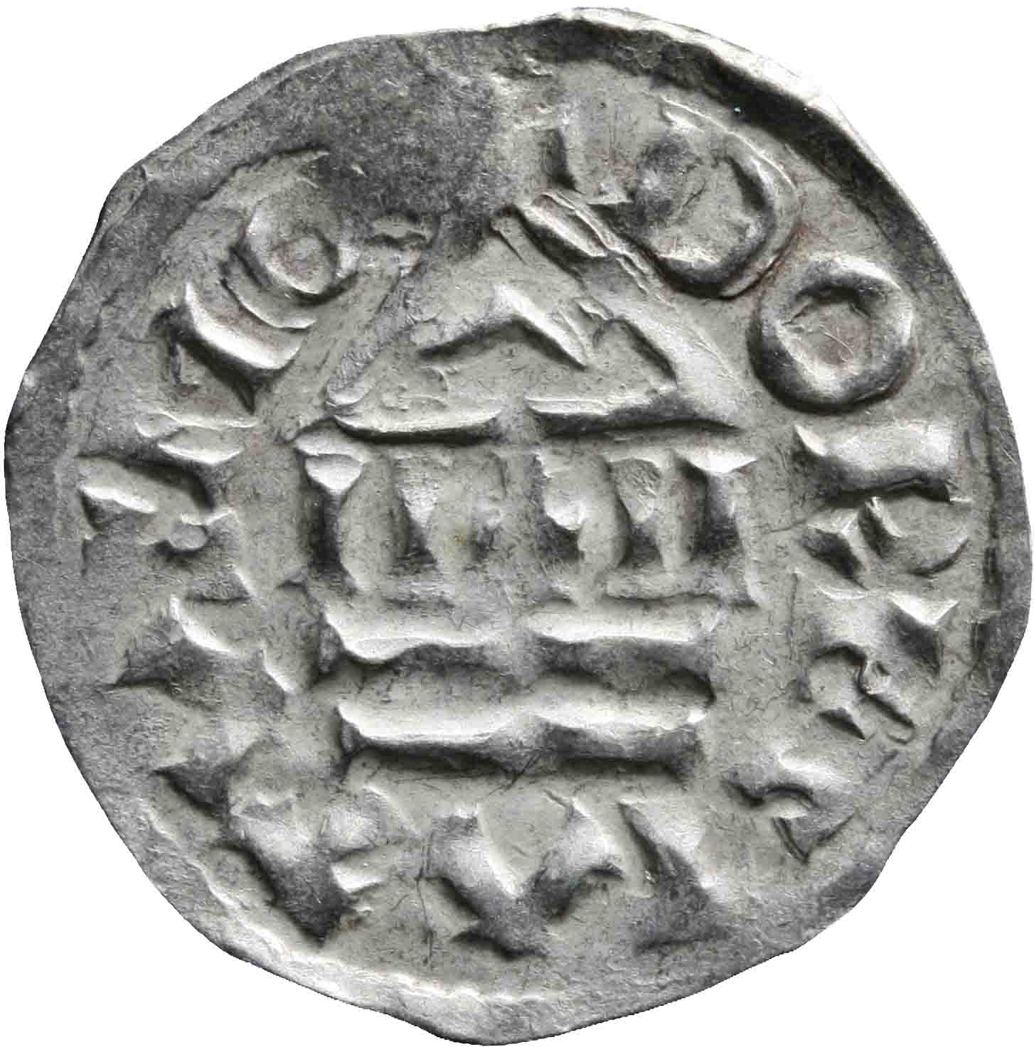 Afbeelding van de keerzijde. denarius. Inventarisnummer:1991-2460